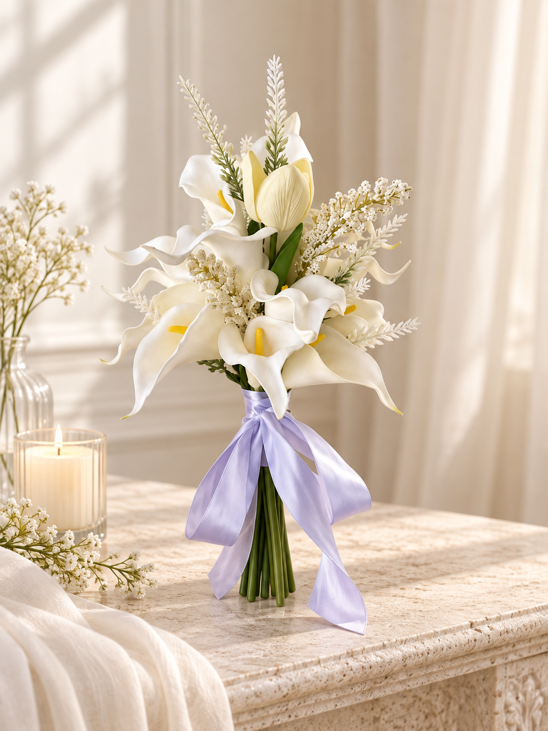 Ivory Calla Bouquet thumbnail 5
