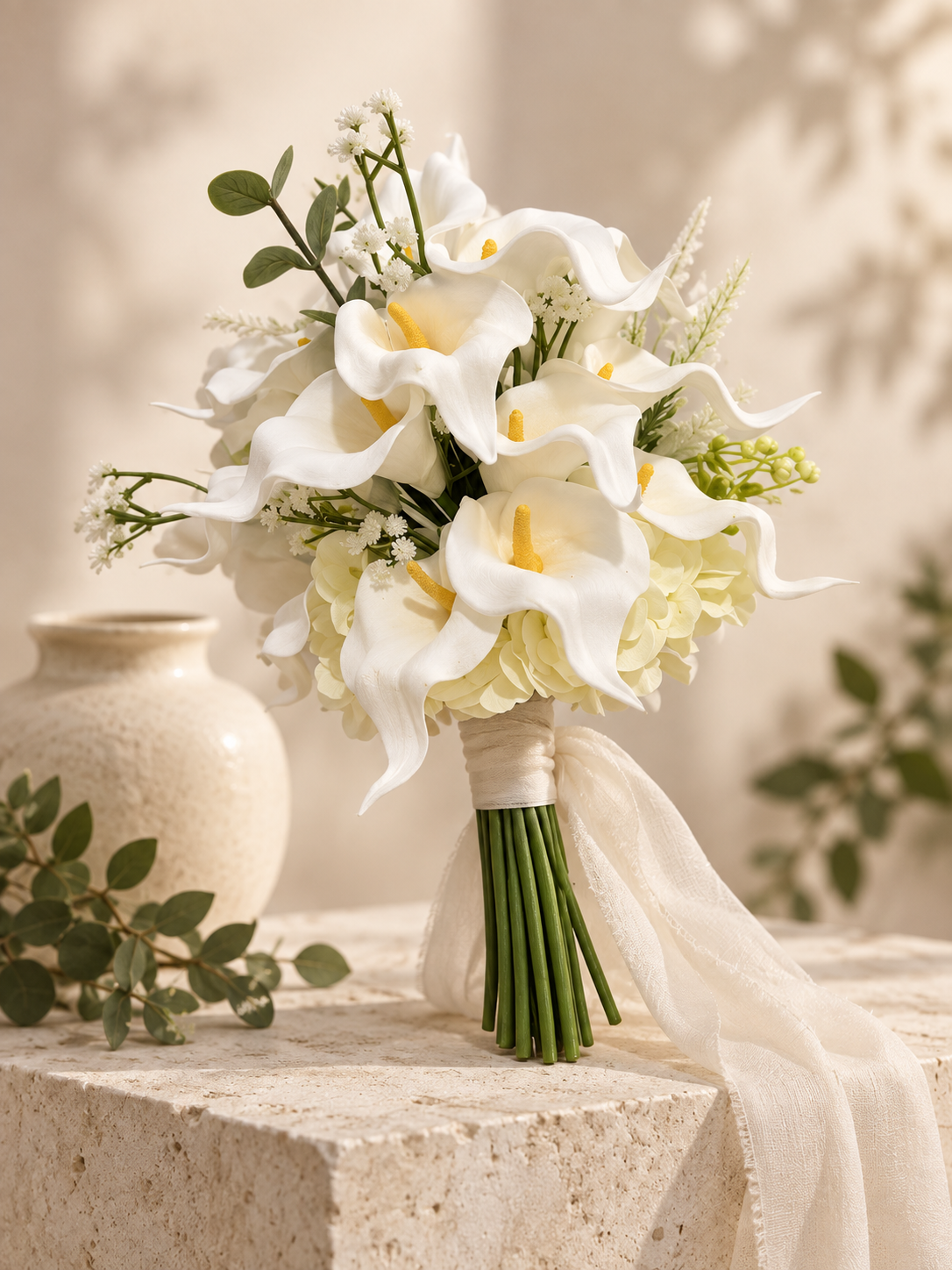 Ivory Calla Bouquet thumbnail 5