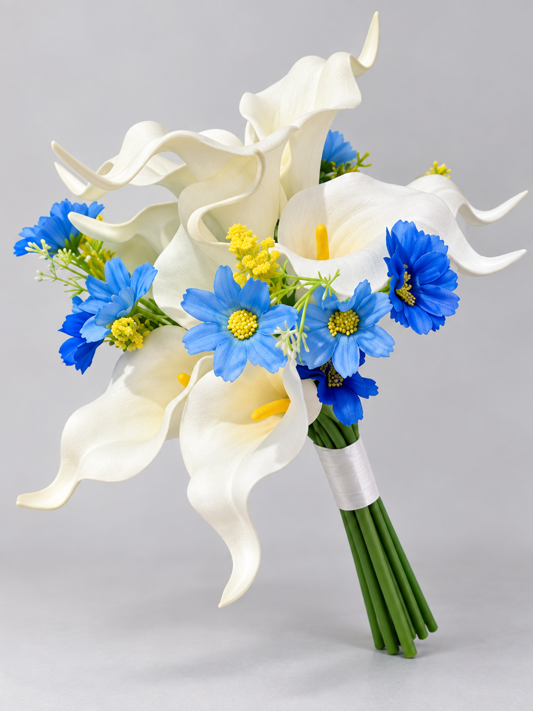 Azure Ivory Calla Bouquet thumbnail 2