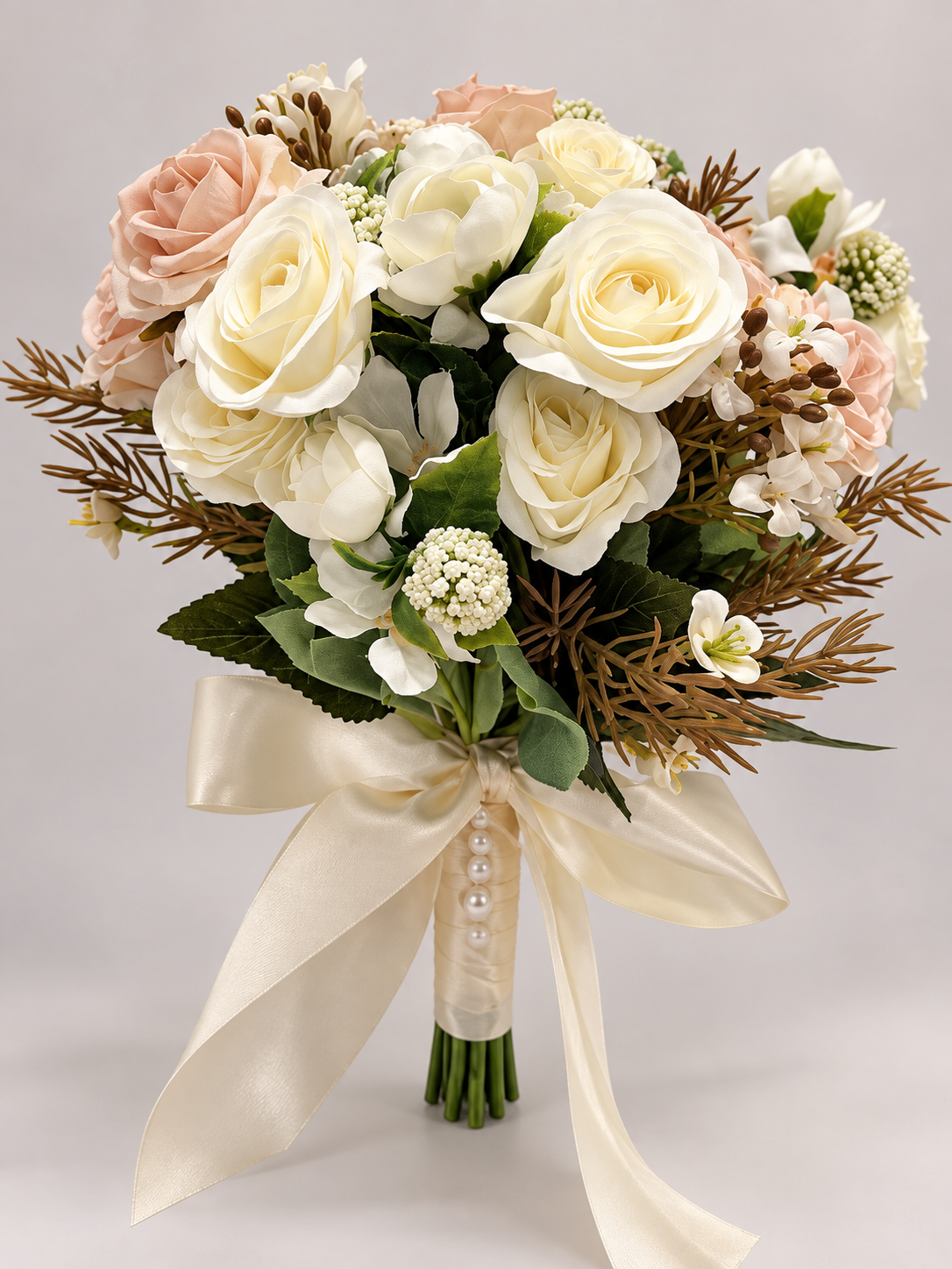 Ivory Blush Garden Bouquet thumbnail 2