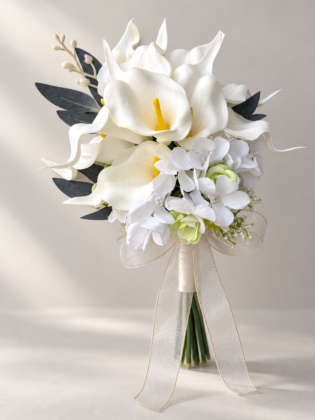 Ivory Calla Pearl Bouquet thumbnail 2