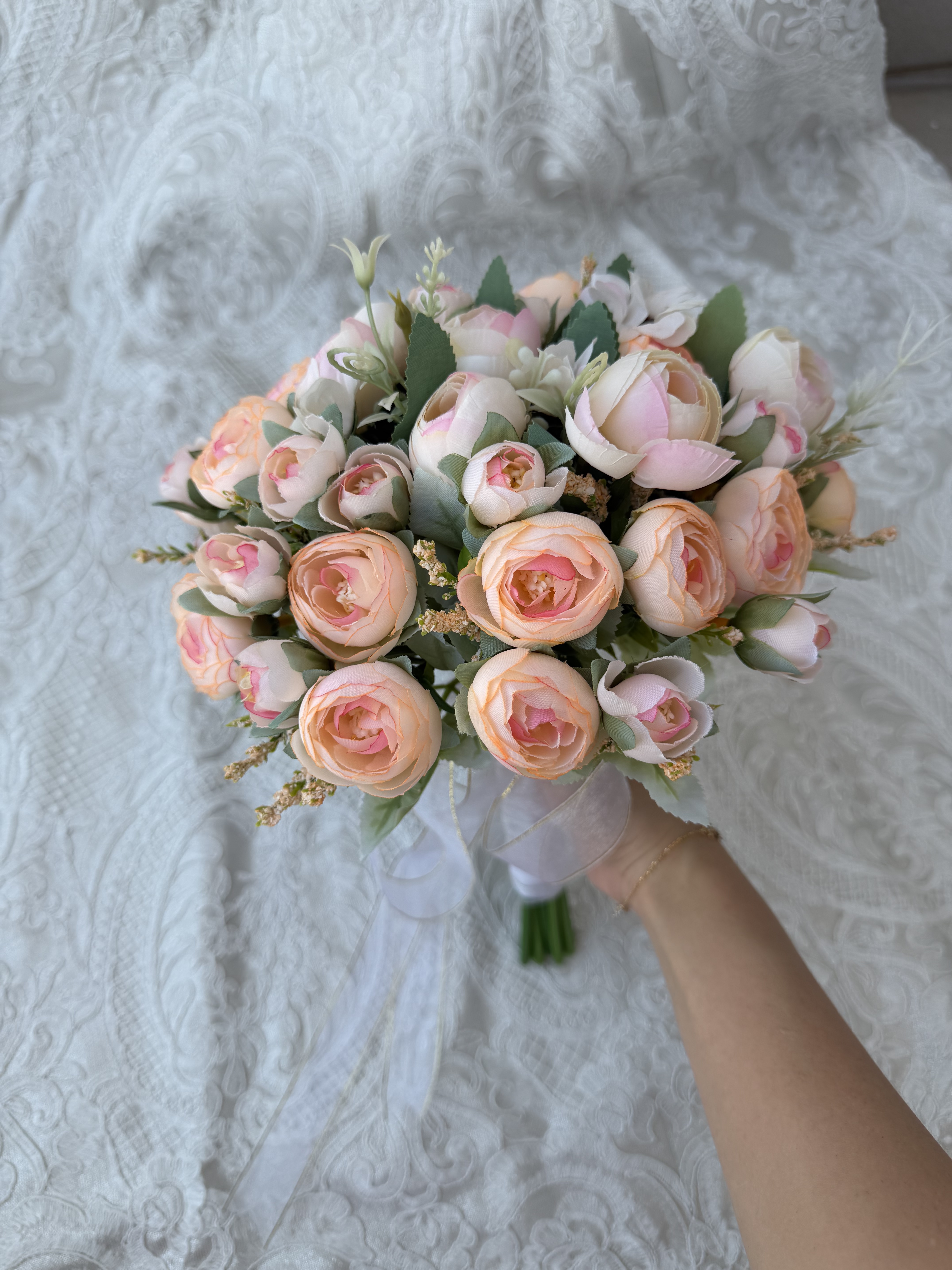 Blush Pearl Bouquet thumbnail 6