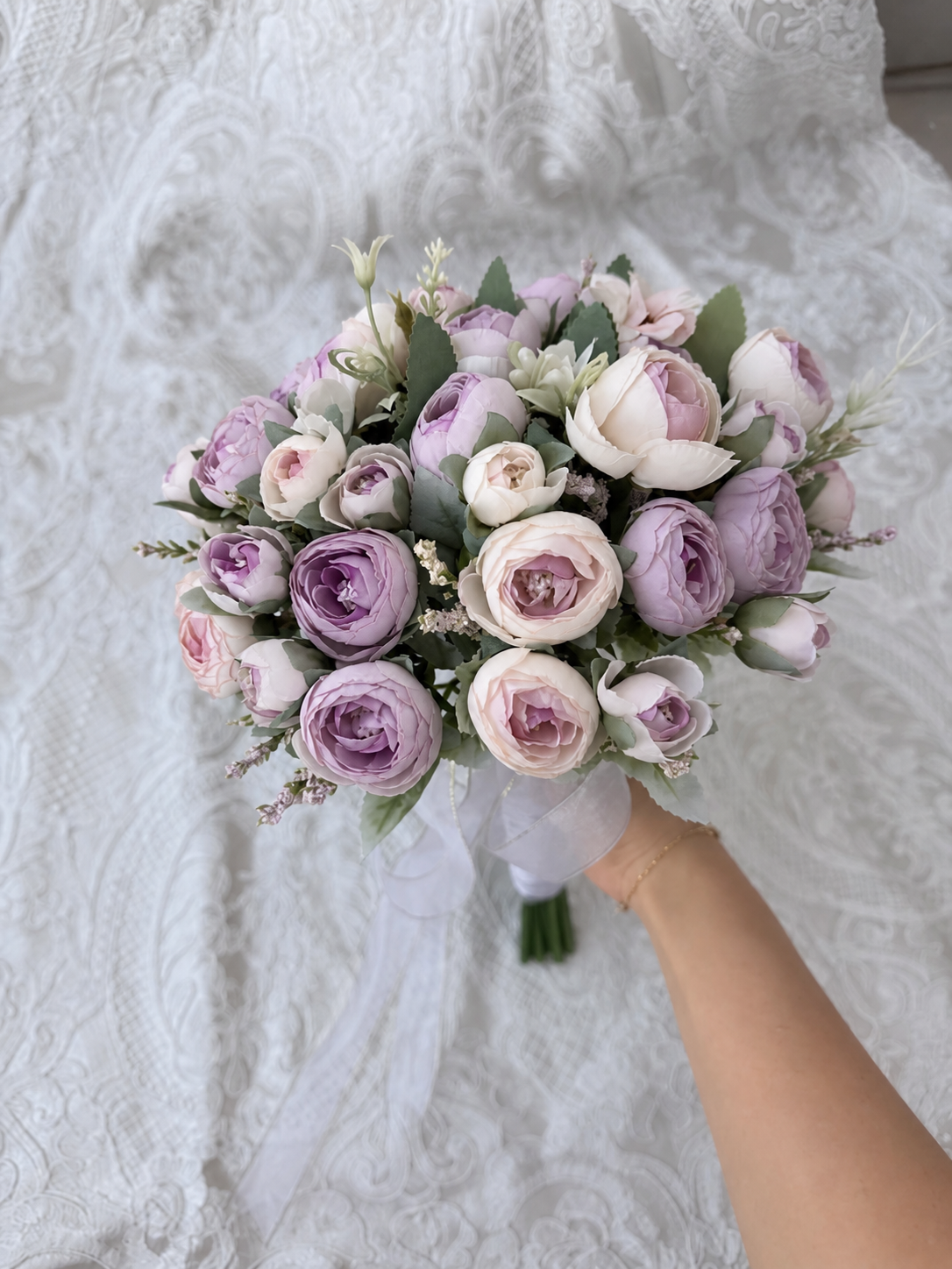 Blush Pearl Bouquet thumbnail 3