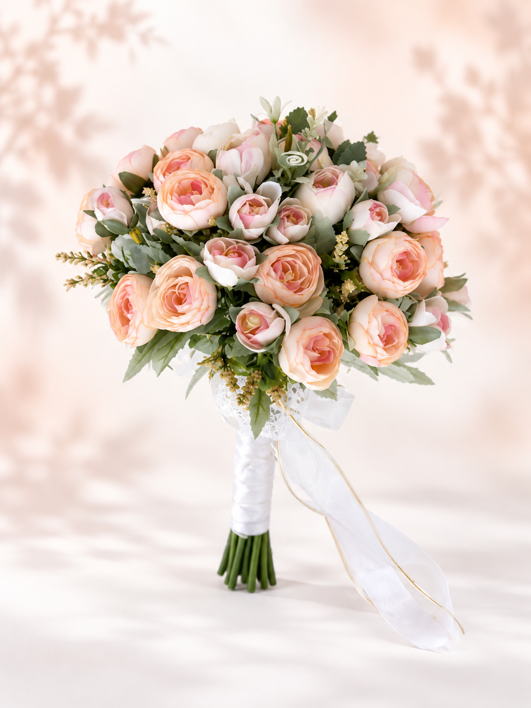 Peach Lace Bouquet foto 1