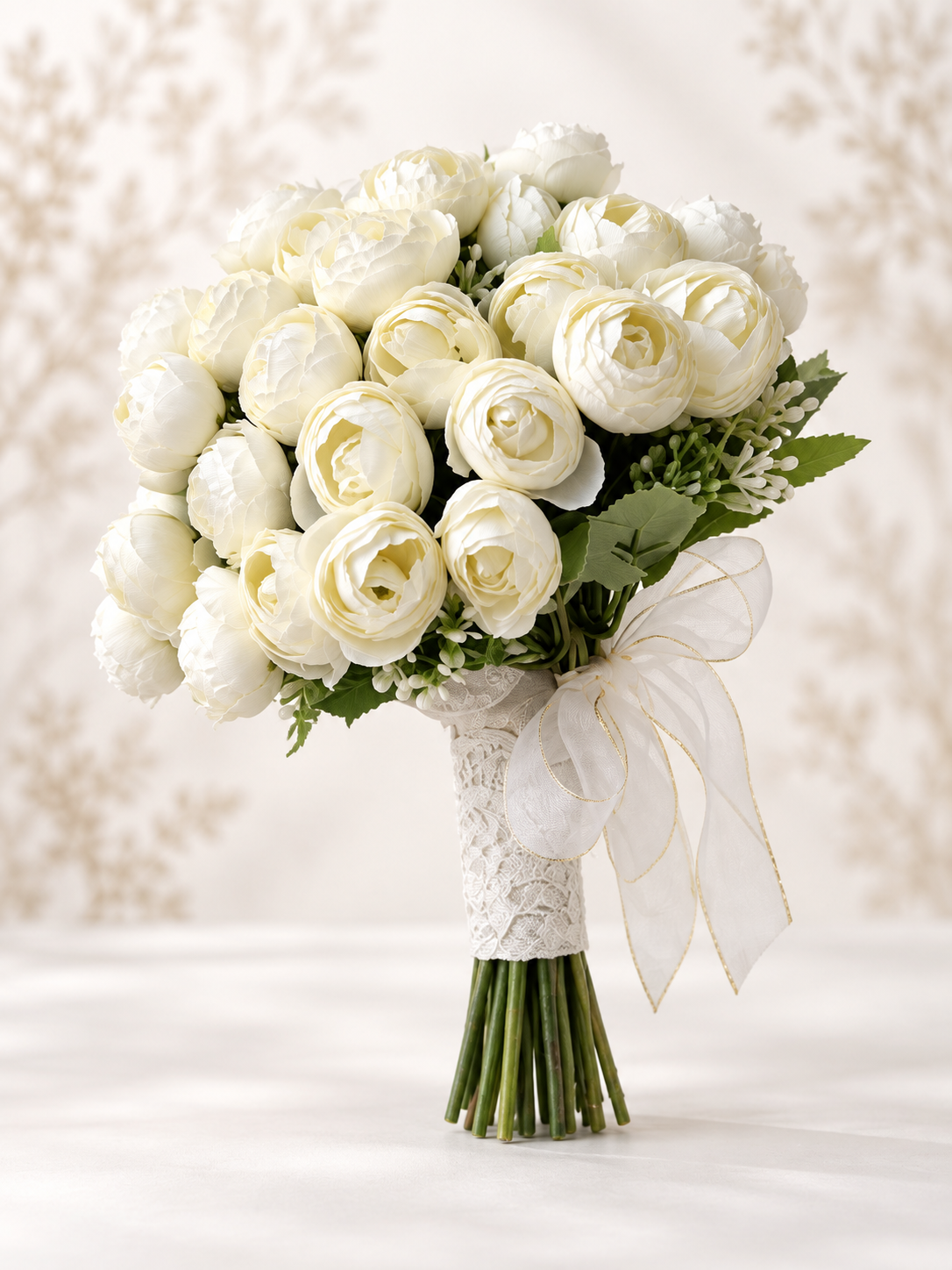 Ivory Lace Flower Bouquet foto 1