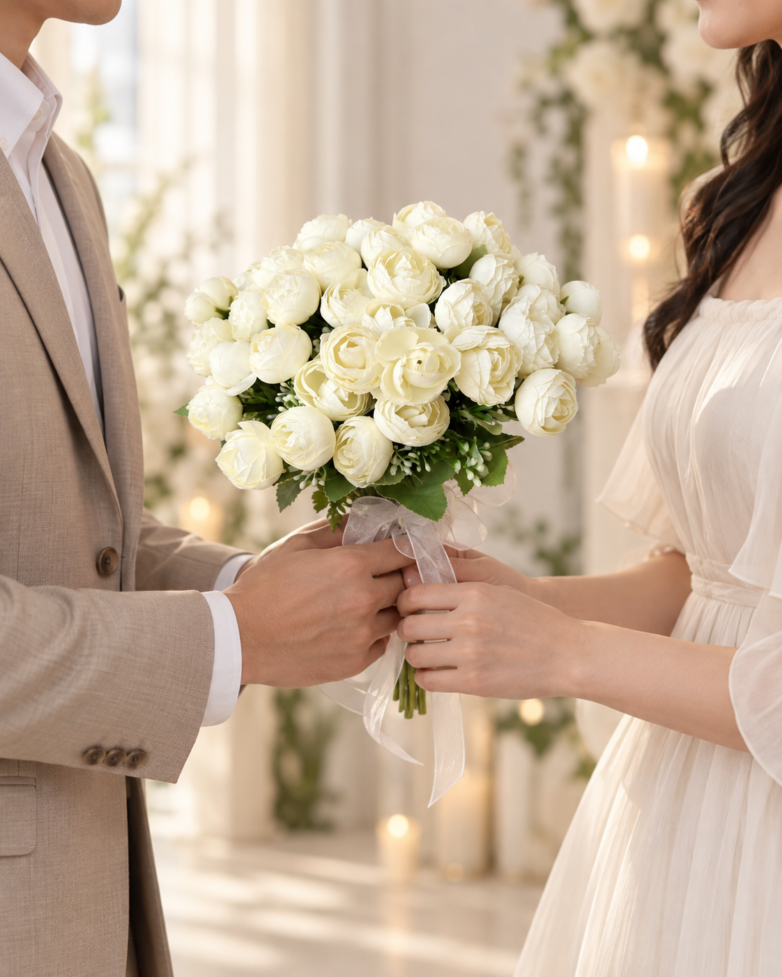 Ivory Garden Bouquet thumbnail 4