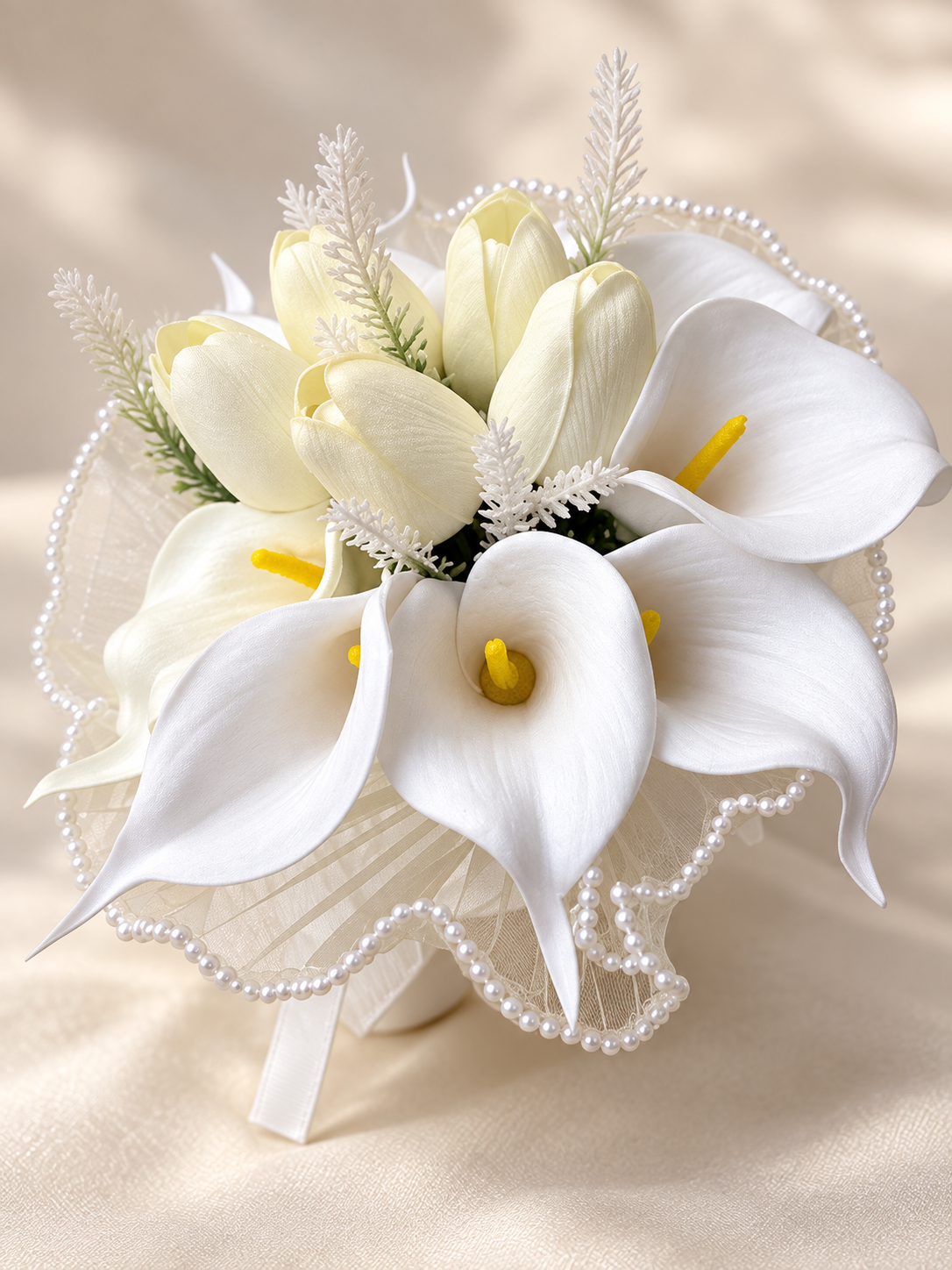 Ivory Pearl Corsage thumbnail 2