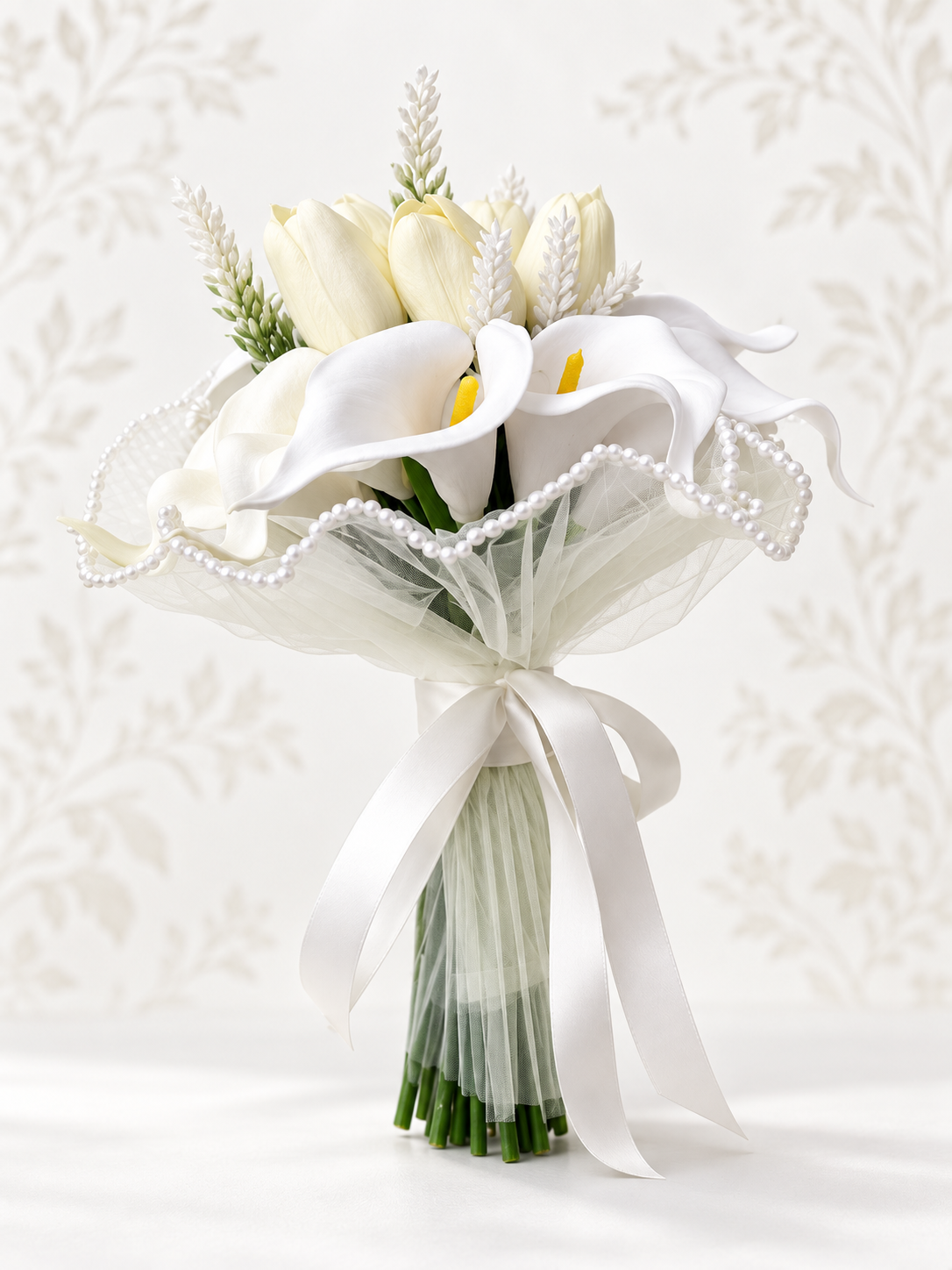 Ivory Pearl Calla Bouquet