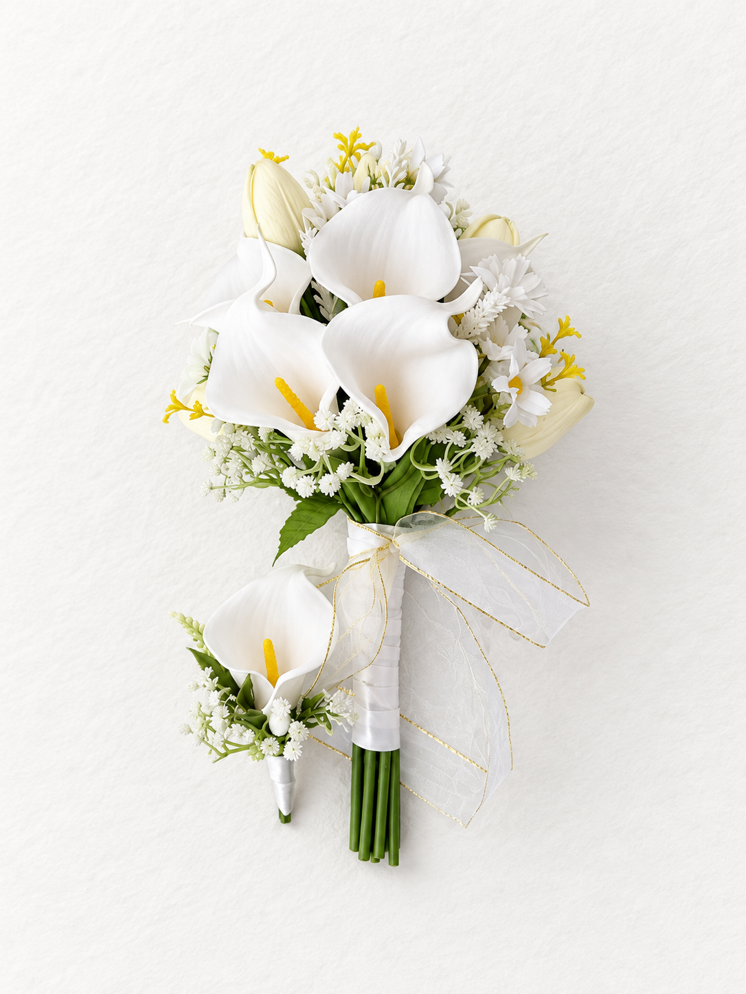 Ivory Pearl Calla Bouquet