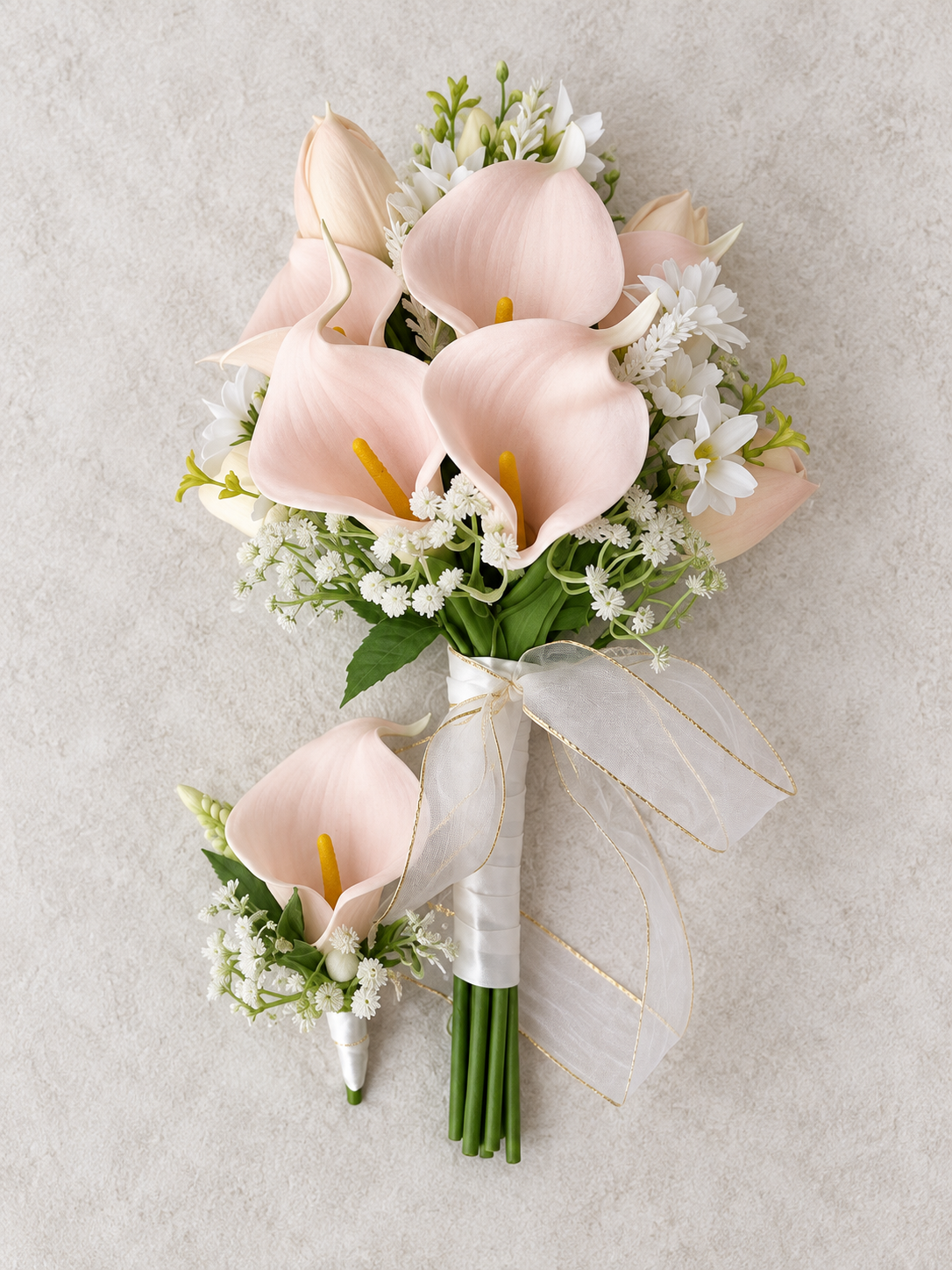 Ivory Pearl Calla Bouquet thumbnail 3