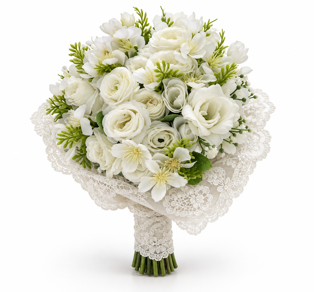 Ivory Lace Flower Bouquet