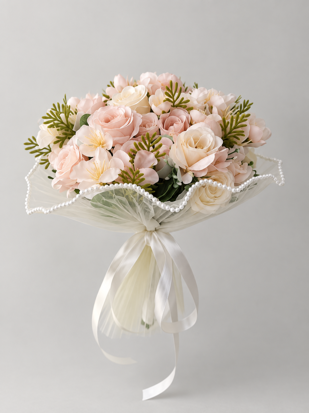 Ivory Pearl Lace Bouquet thumbnail 3