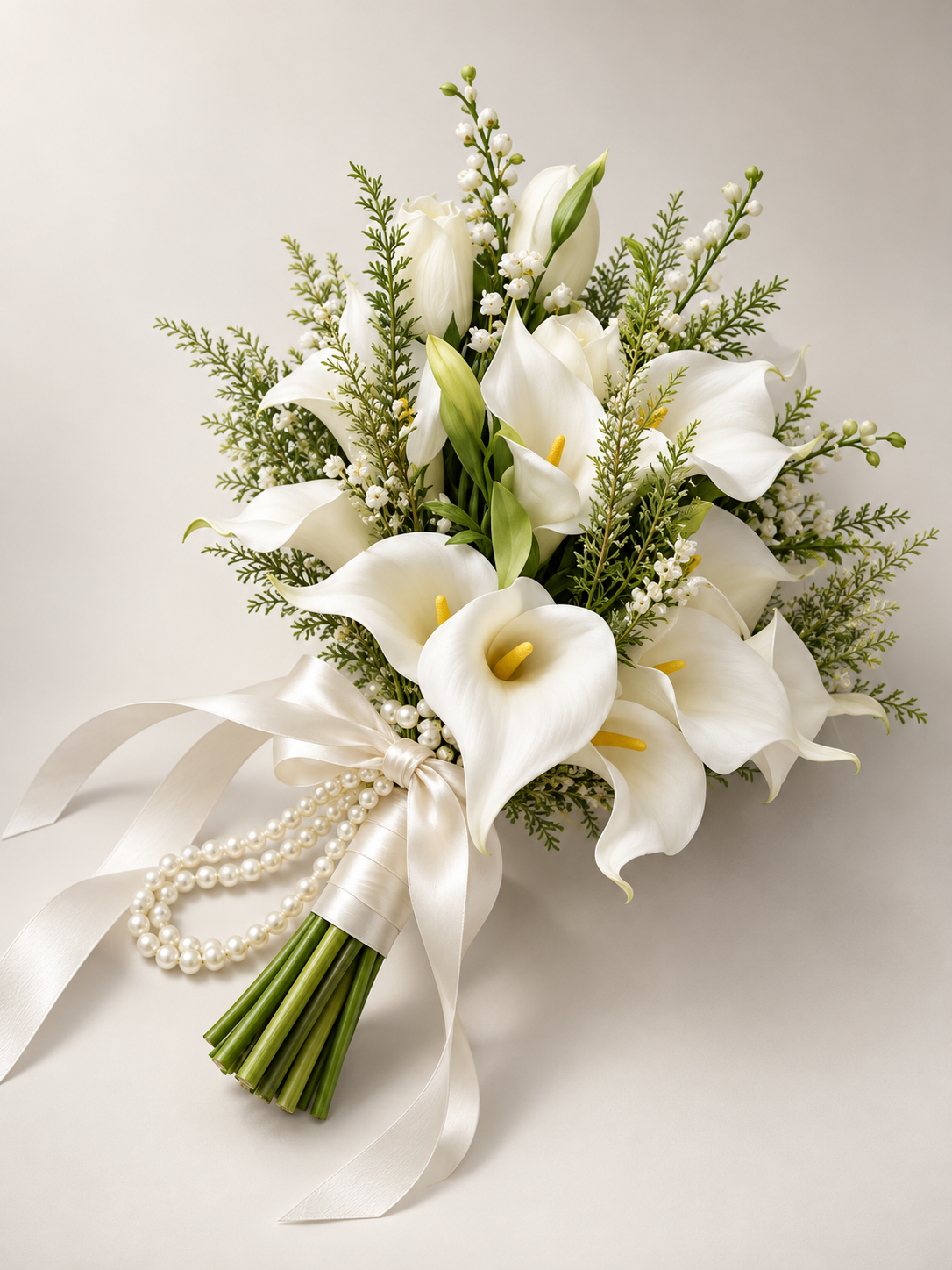 Ivory Pearl Calla Bouquet