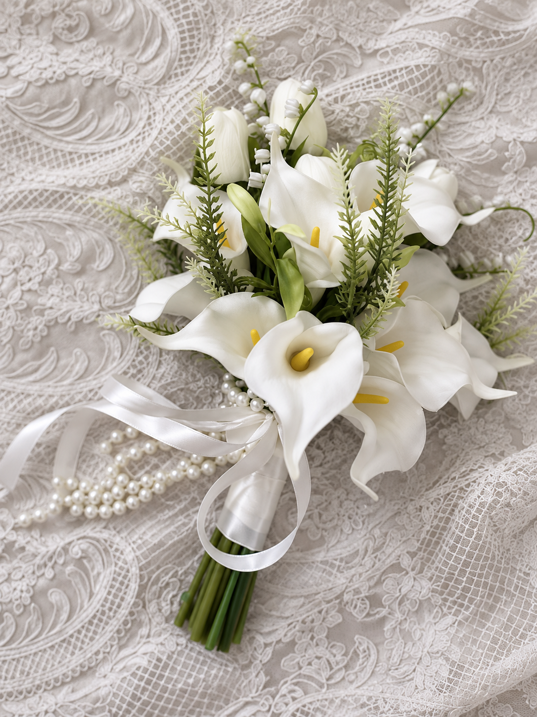Ivory Pearl Calla Bouquet thumbnail 2