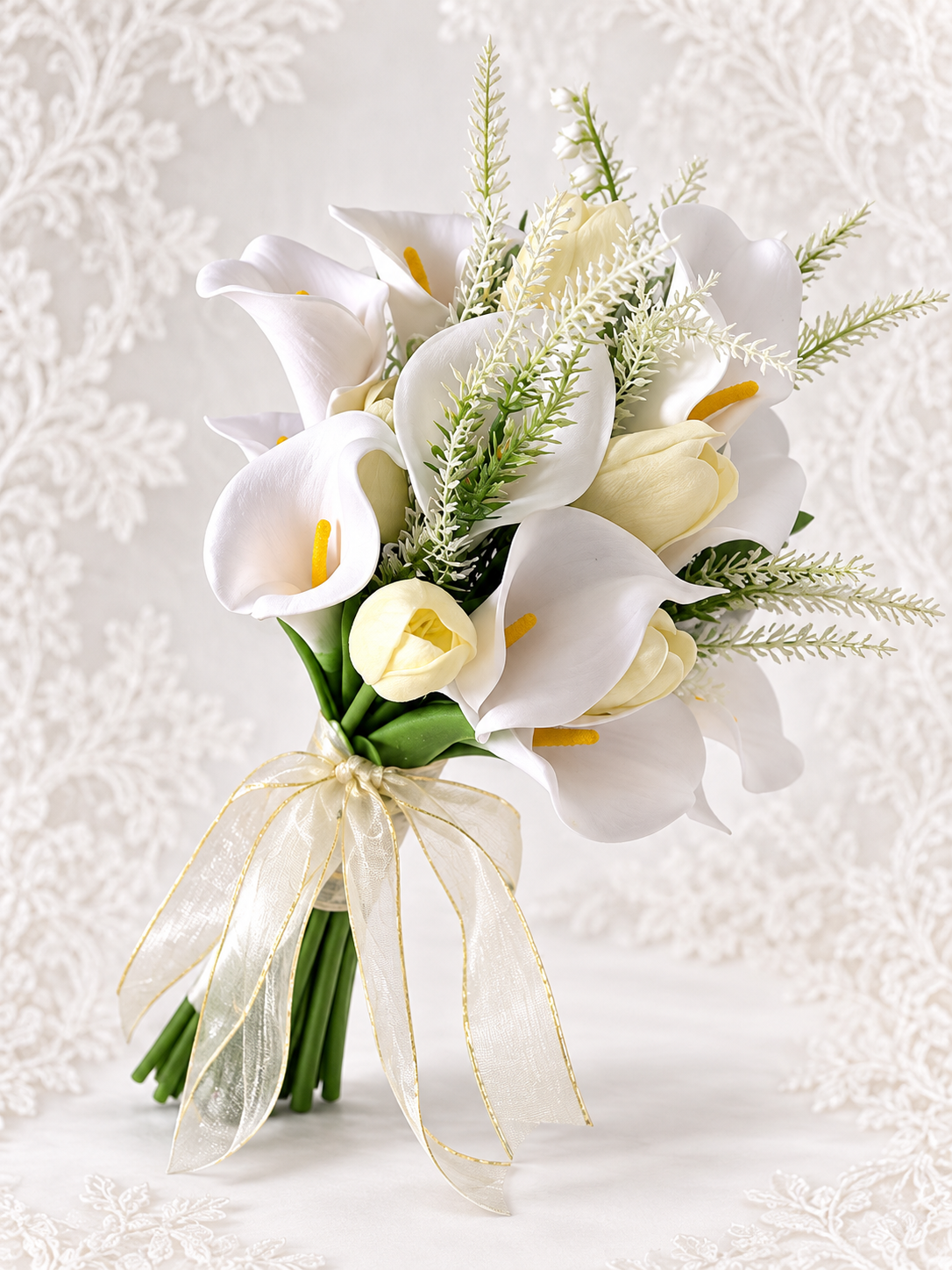 Ivory Lace Calla Bouquet