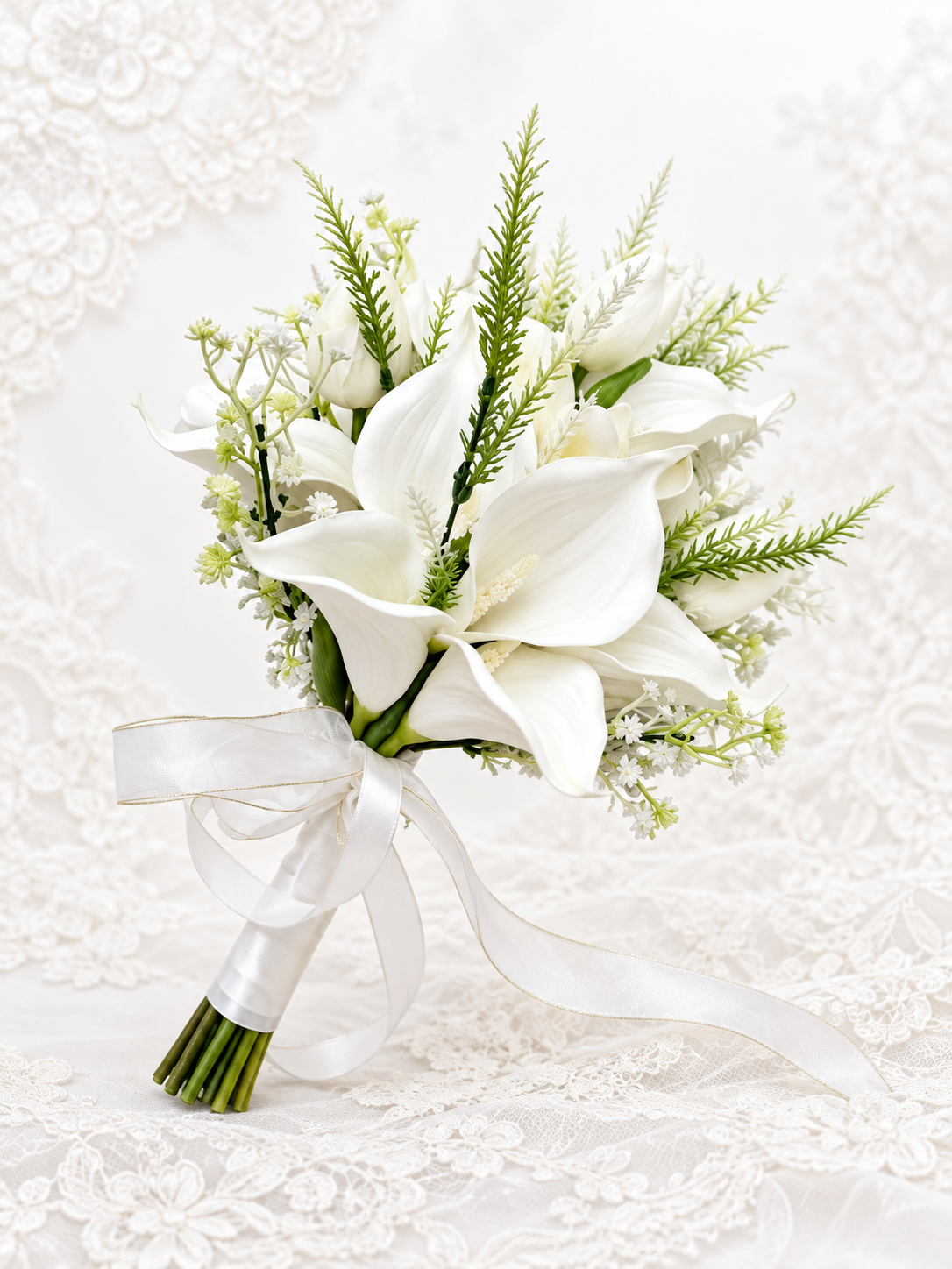 Ivory Lace Calla Bouquet