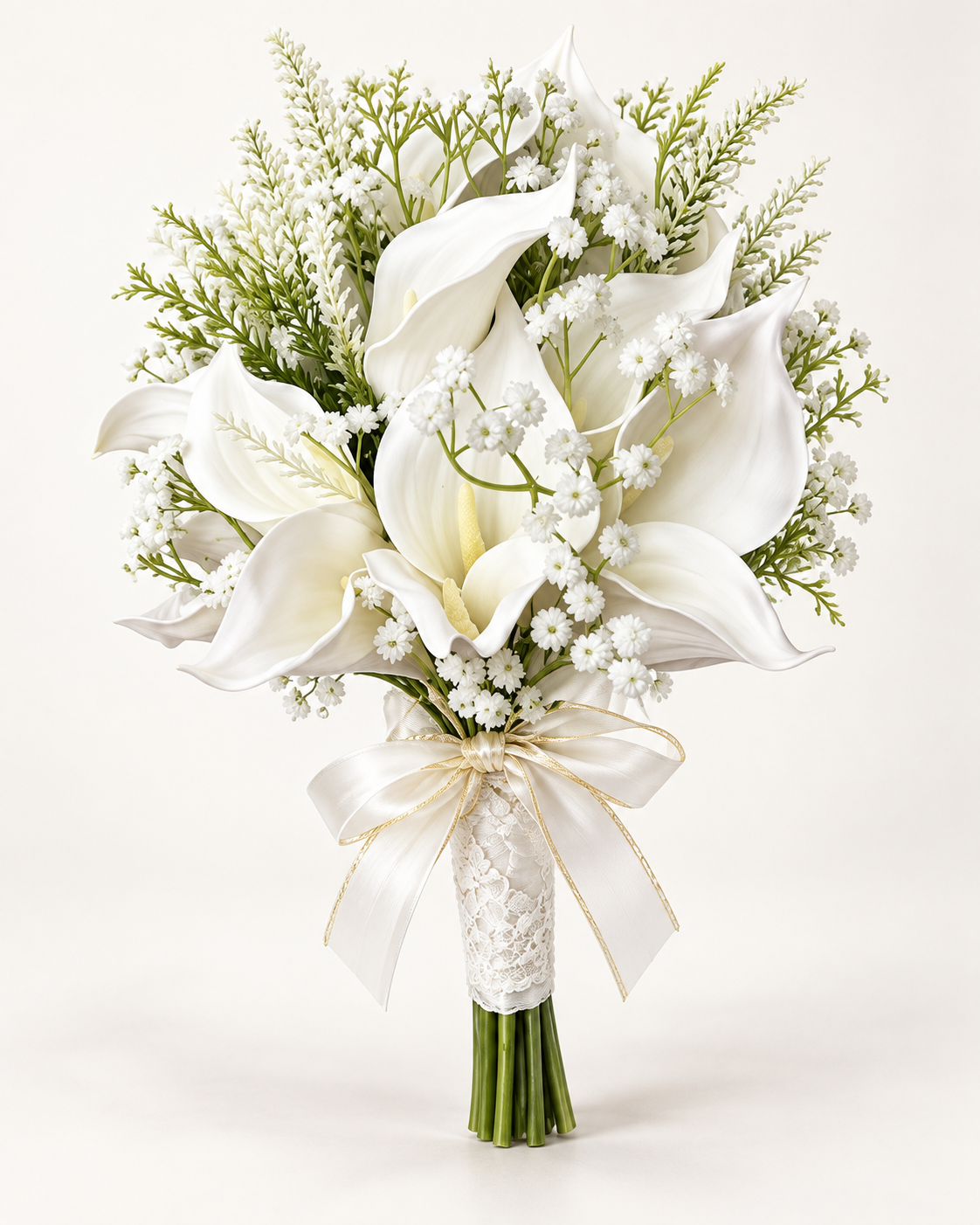 Ivory Pearl Lace Calla Bouquet