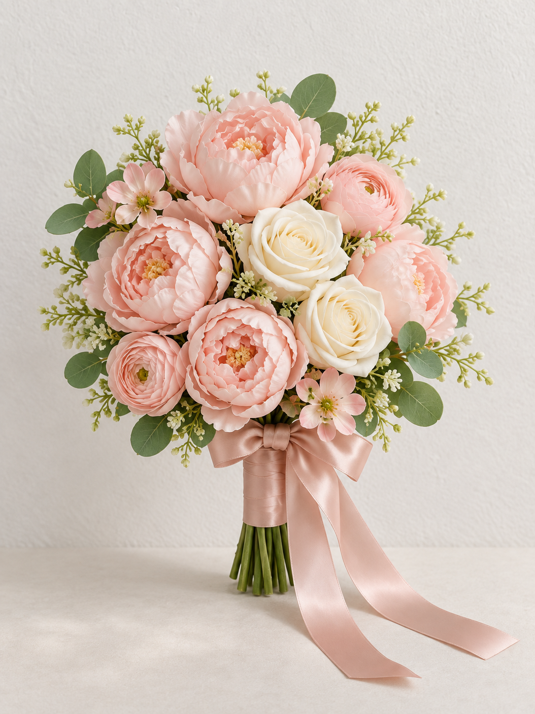 Blush Satin Bouquet thumbnail 3
