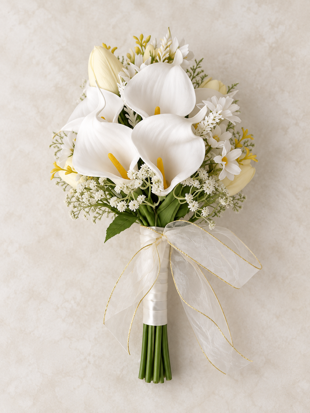 Ivory Pearl Calla Bouquet thumbnail 5
