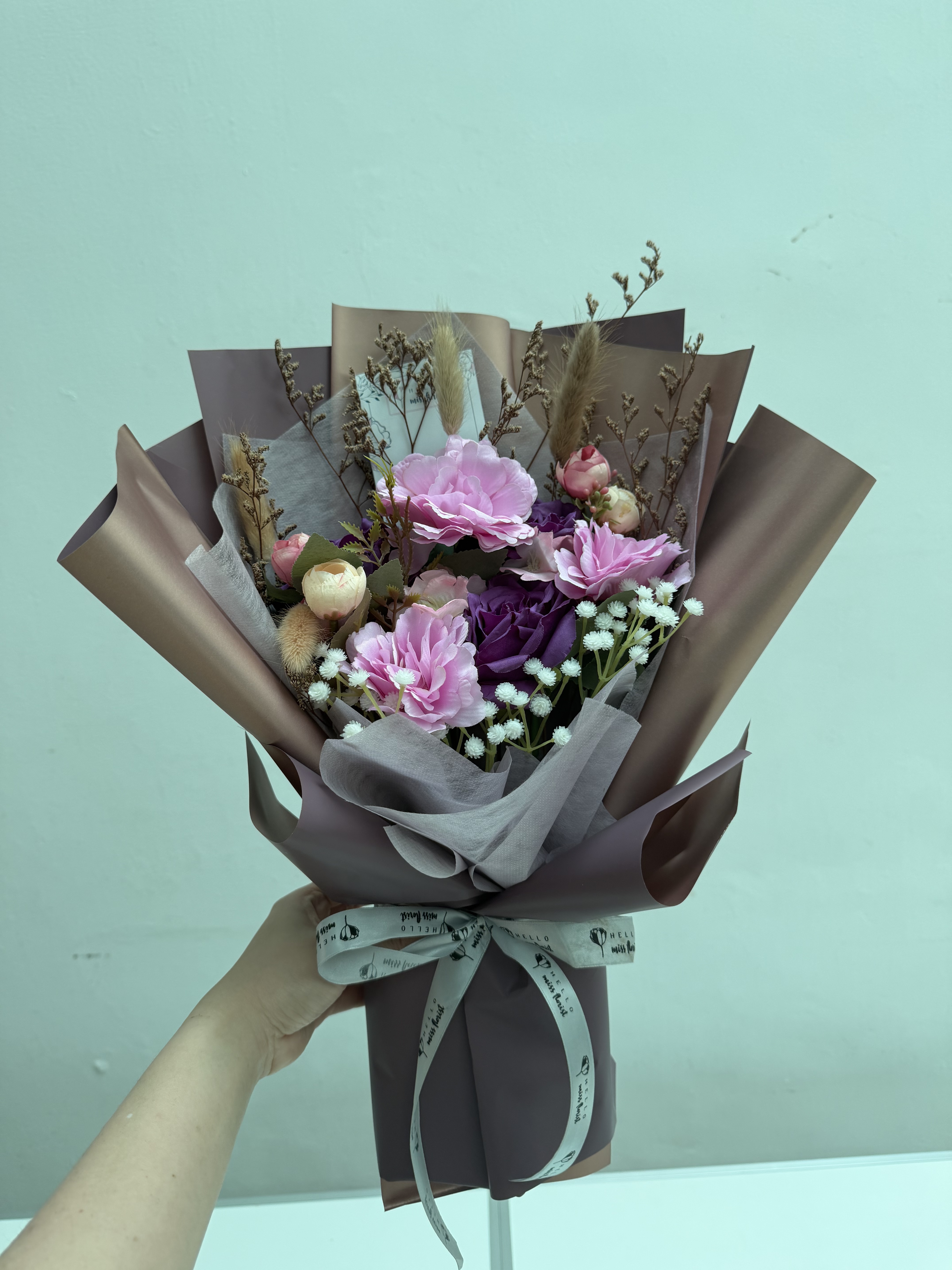 Velvet Lilac Romance Bouquet thumbnail 6