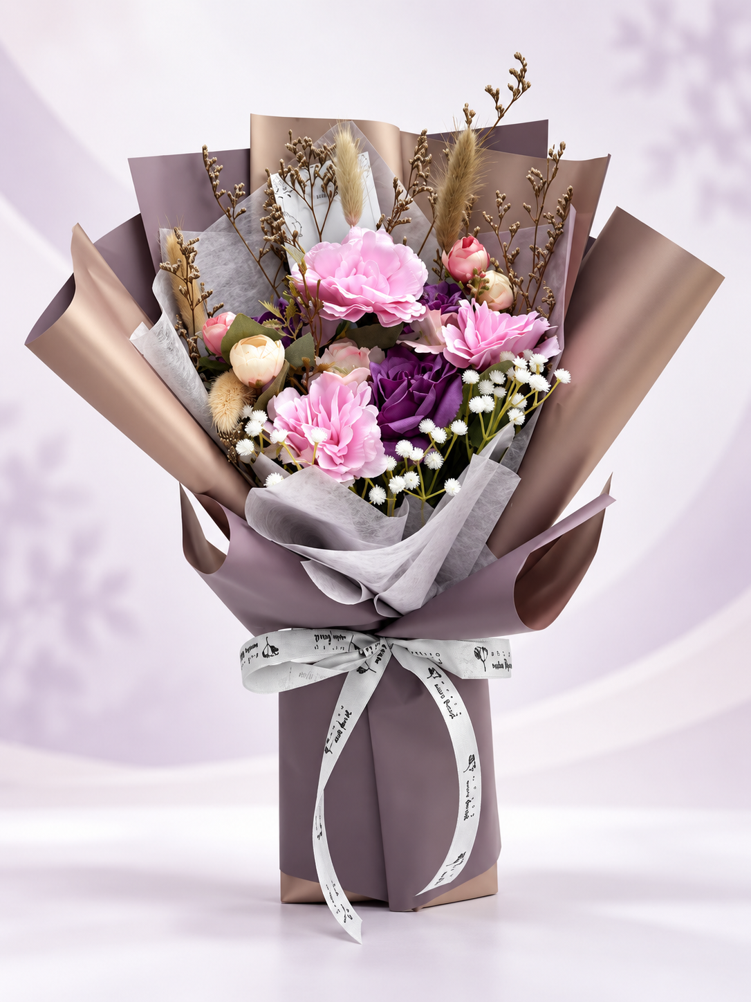Velvet Lilac Romance Bouquet