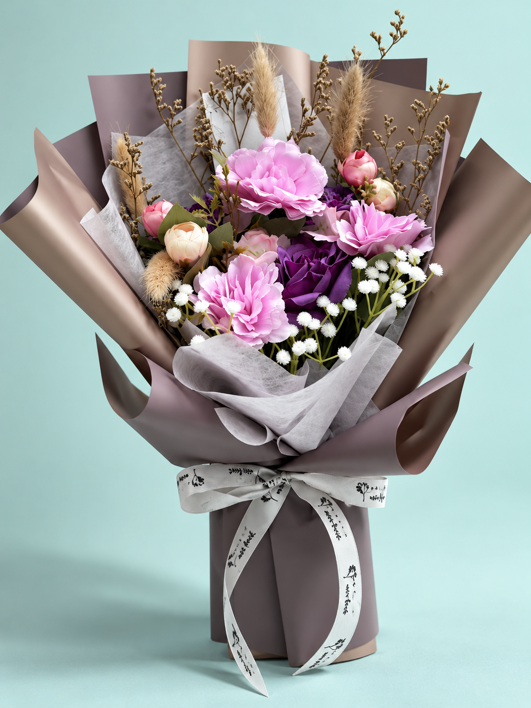 Velvet Lilac Romance Bouquet thumbnail 2