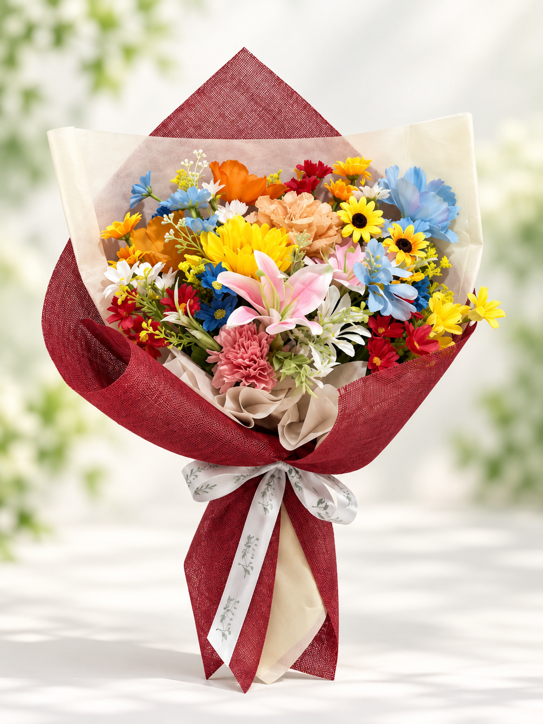 Crimson Meadow Bouquet