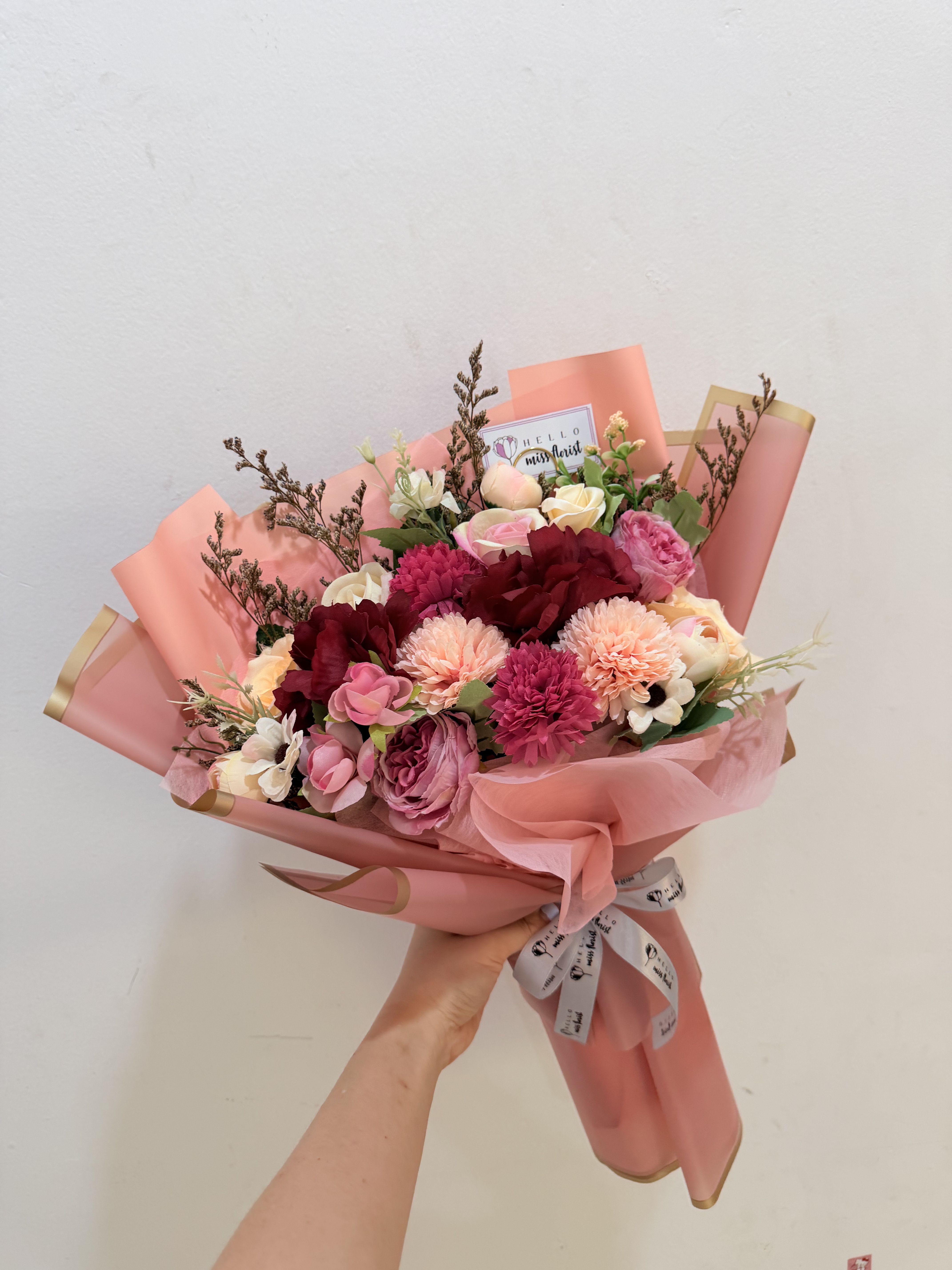 Crimson Blush Garden Bouquet thumbnail 6
