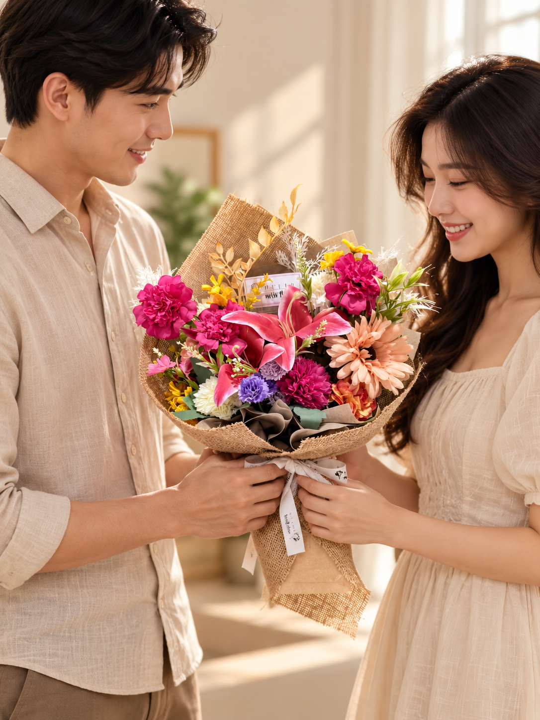 Blush Garden Bouquet thumbnail 4