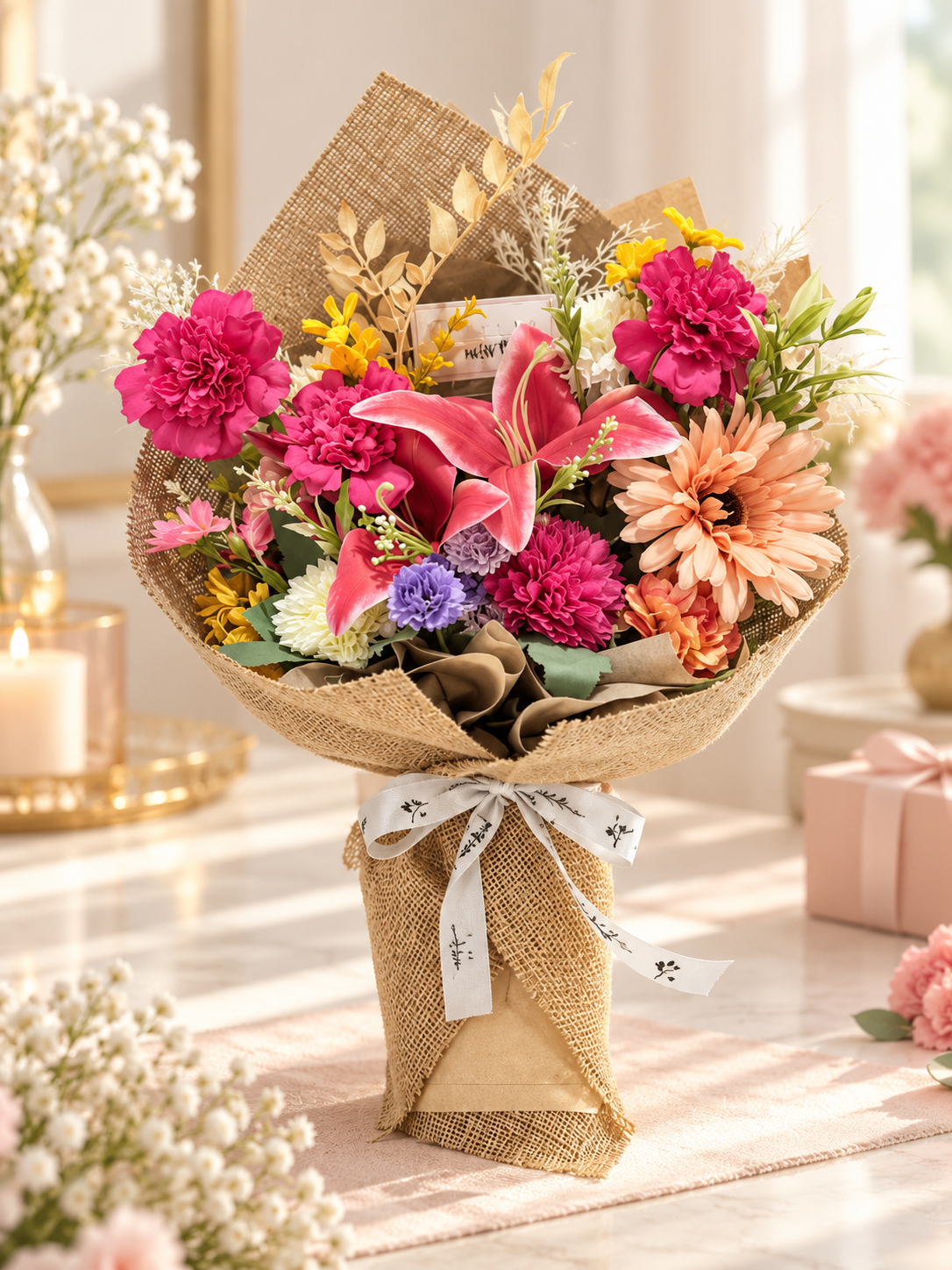 Blush Garden Bouquet thumbnail 5
