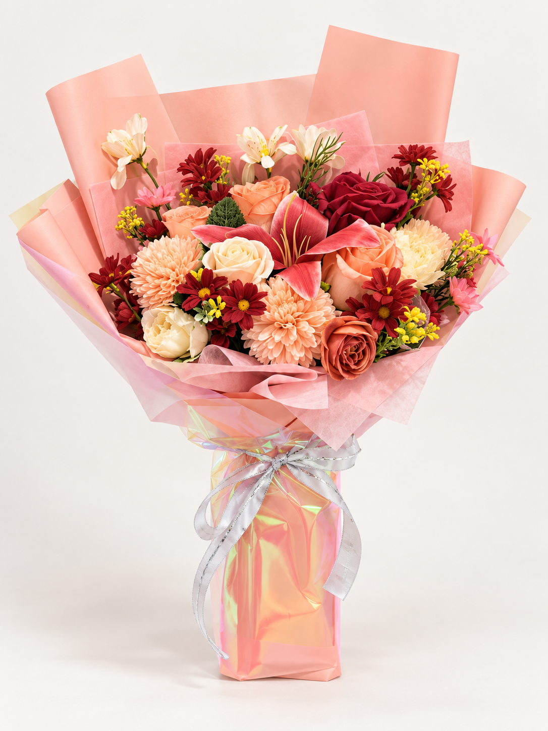 Crimson Blush Garden Bouquet thumbnail 3