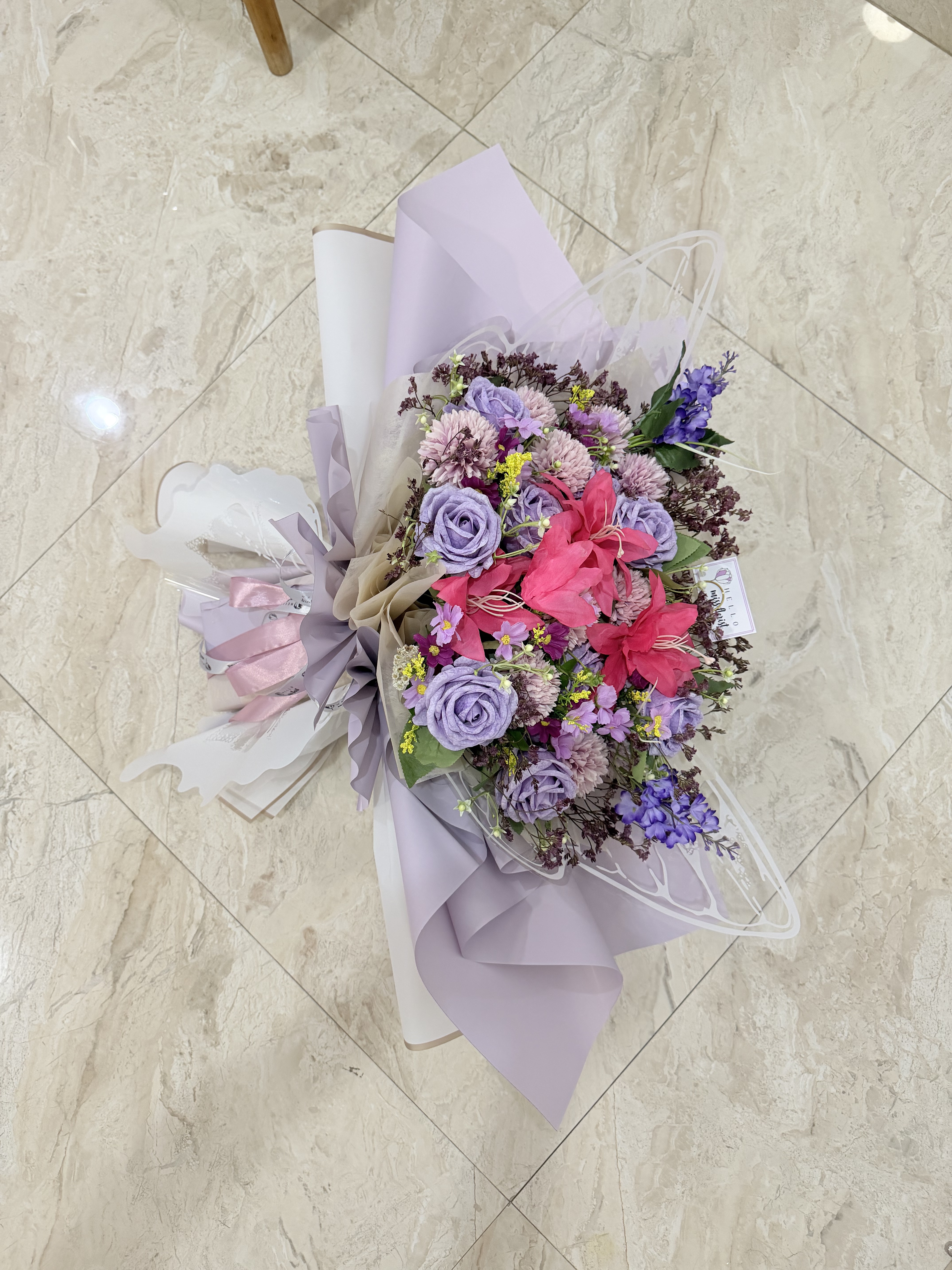 Velvet Violet Garden Bouquet thumbnail 6