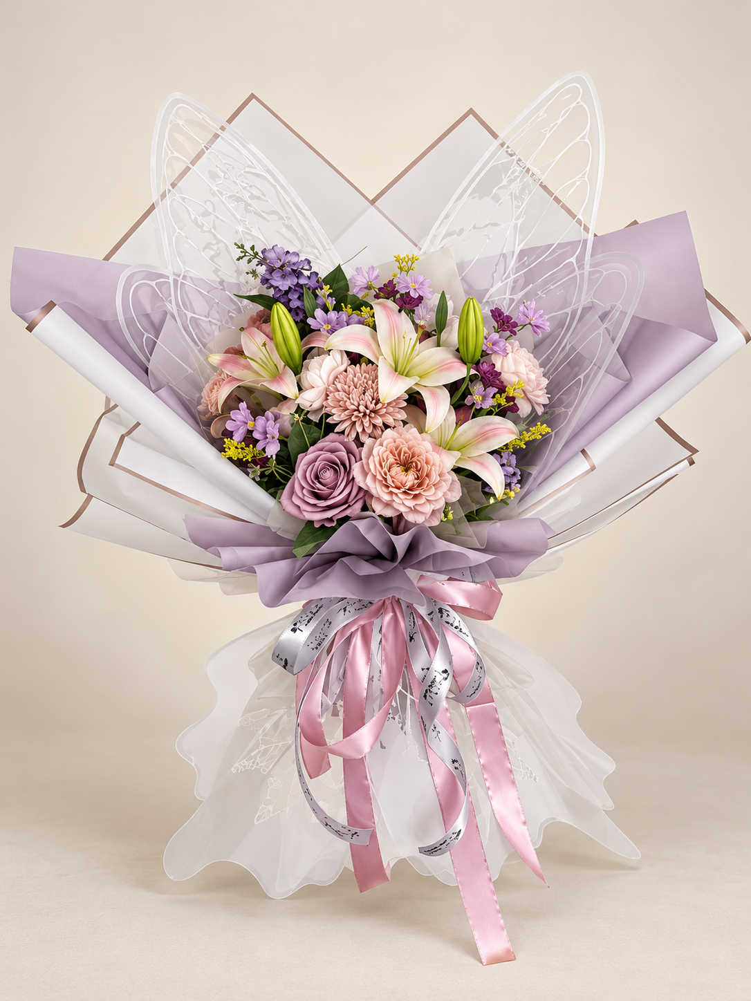Amethyst Blush Garden Bouquet thumbnail 3