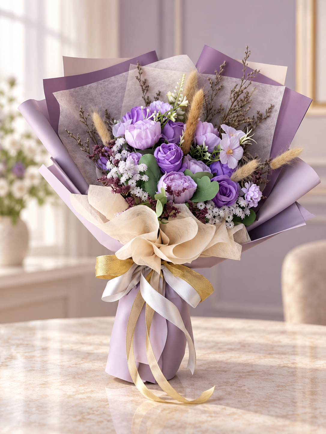 Amethyst Garden Bouquet thumbnail 5