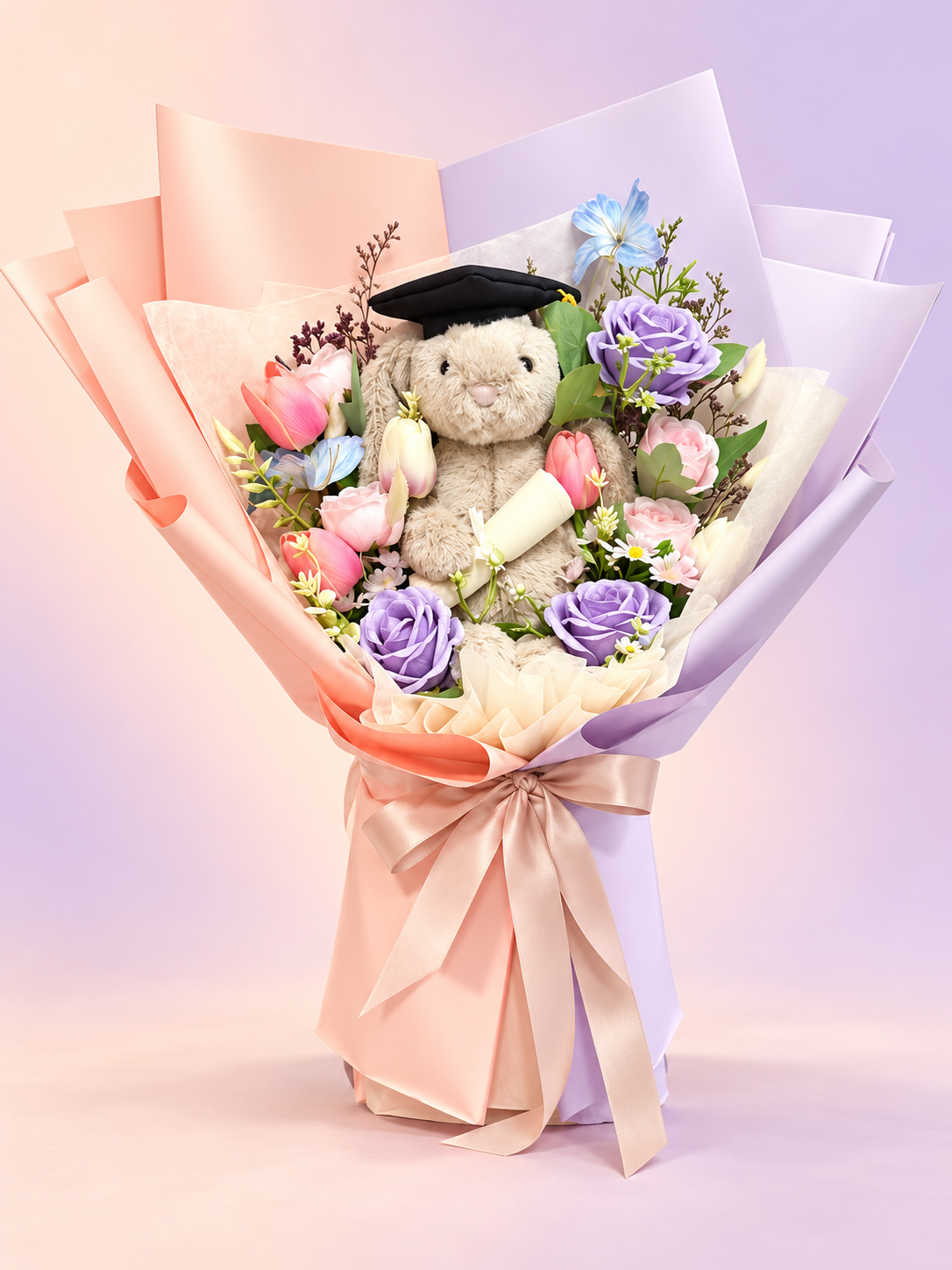 Lavender Scholar Bouquet foto 1