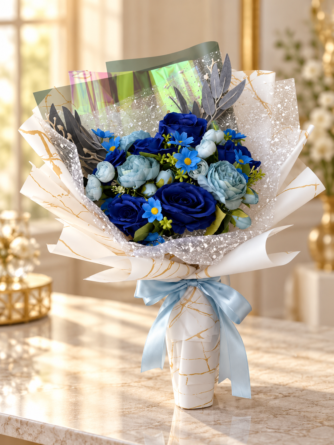 Azure Velvet Bouquet thumbnail 5