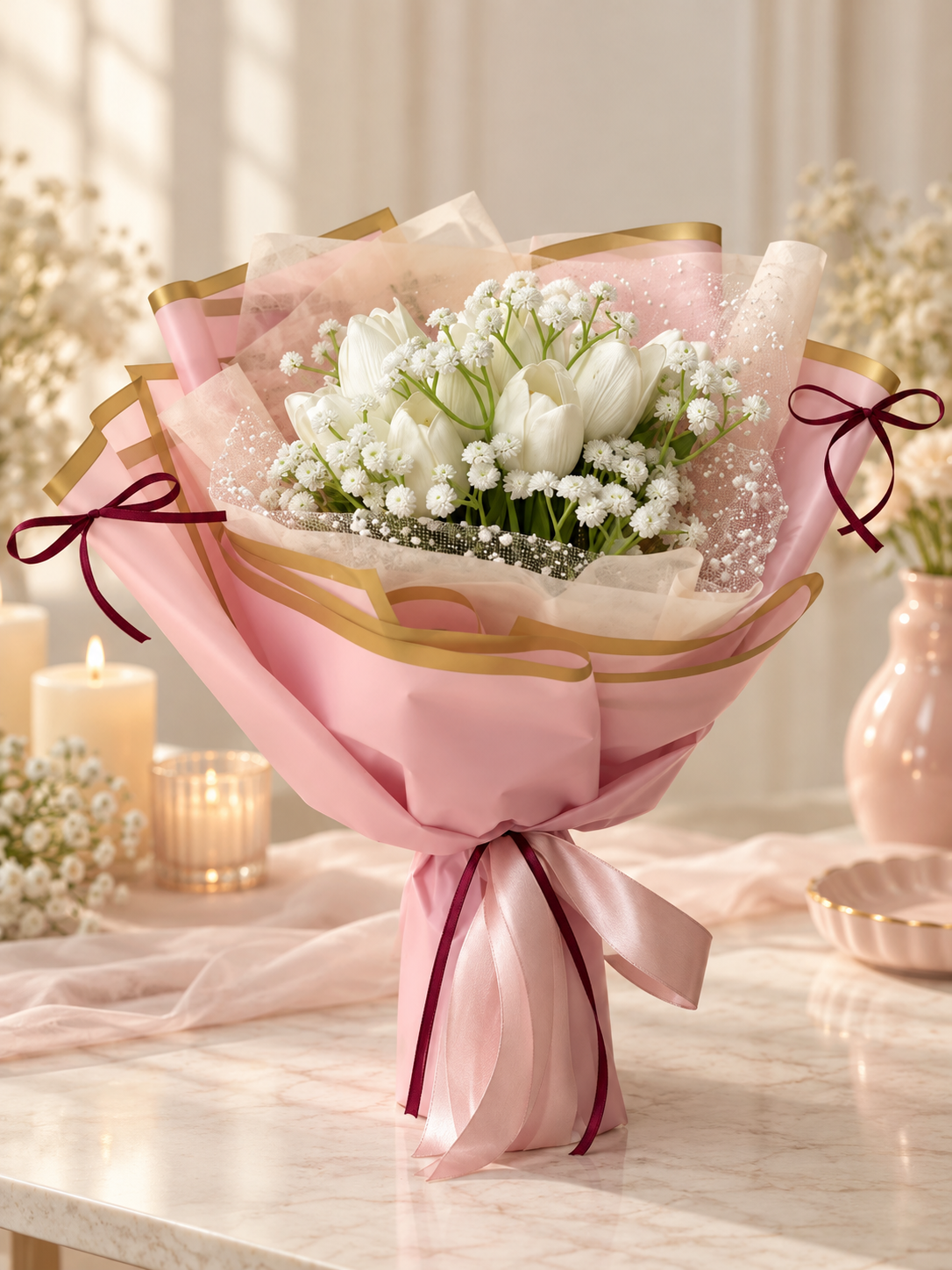 Ivory Blush Bouquet thumbnail 5