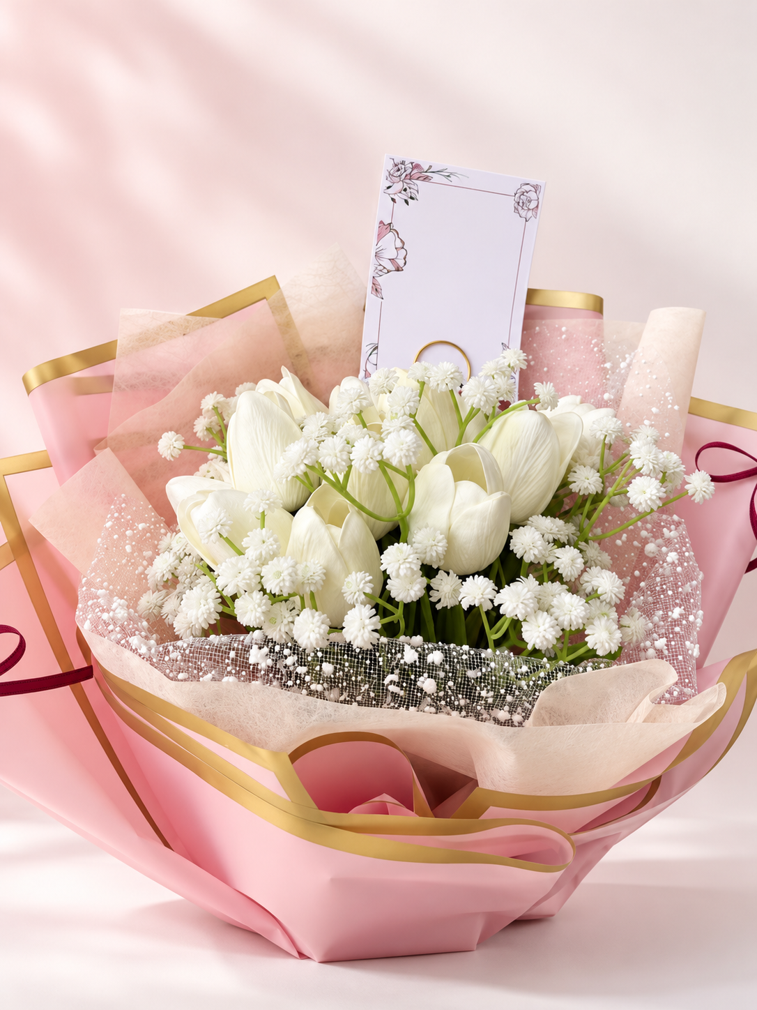 Ivory Pearl Lily Bouquet