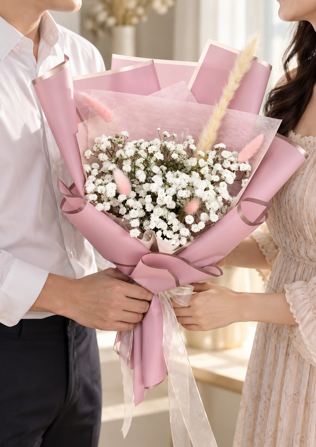 Blush Whisper Bouquet thumbnail 4