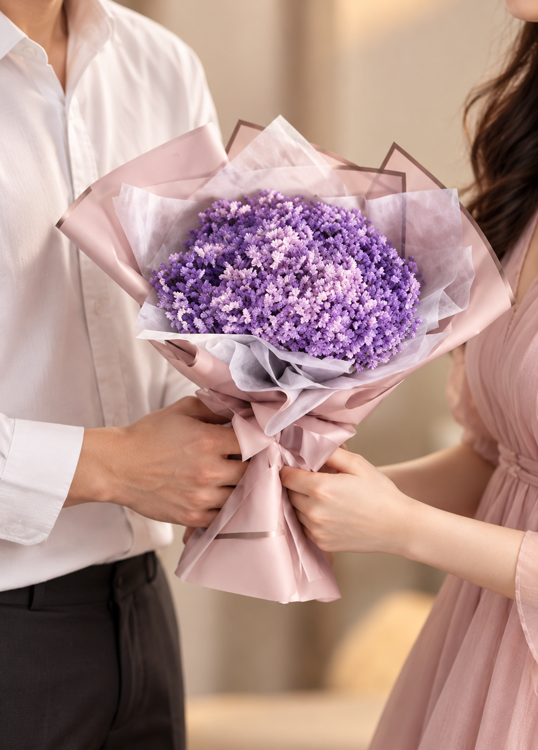 Velvet Violet Bouquet thumbnail 4