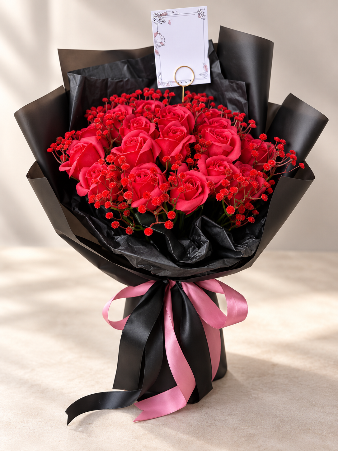 Crimson Velvet Bouquet thumbnail 2