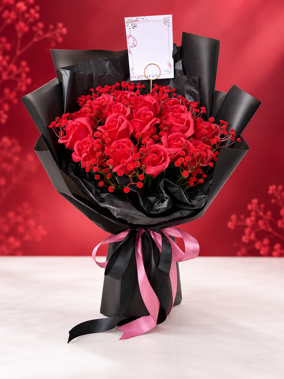 Crimson Velvet Bouquet