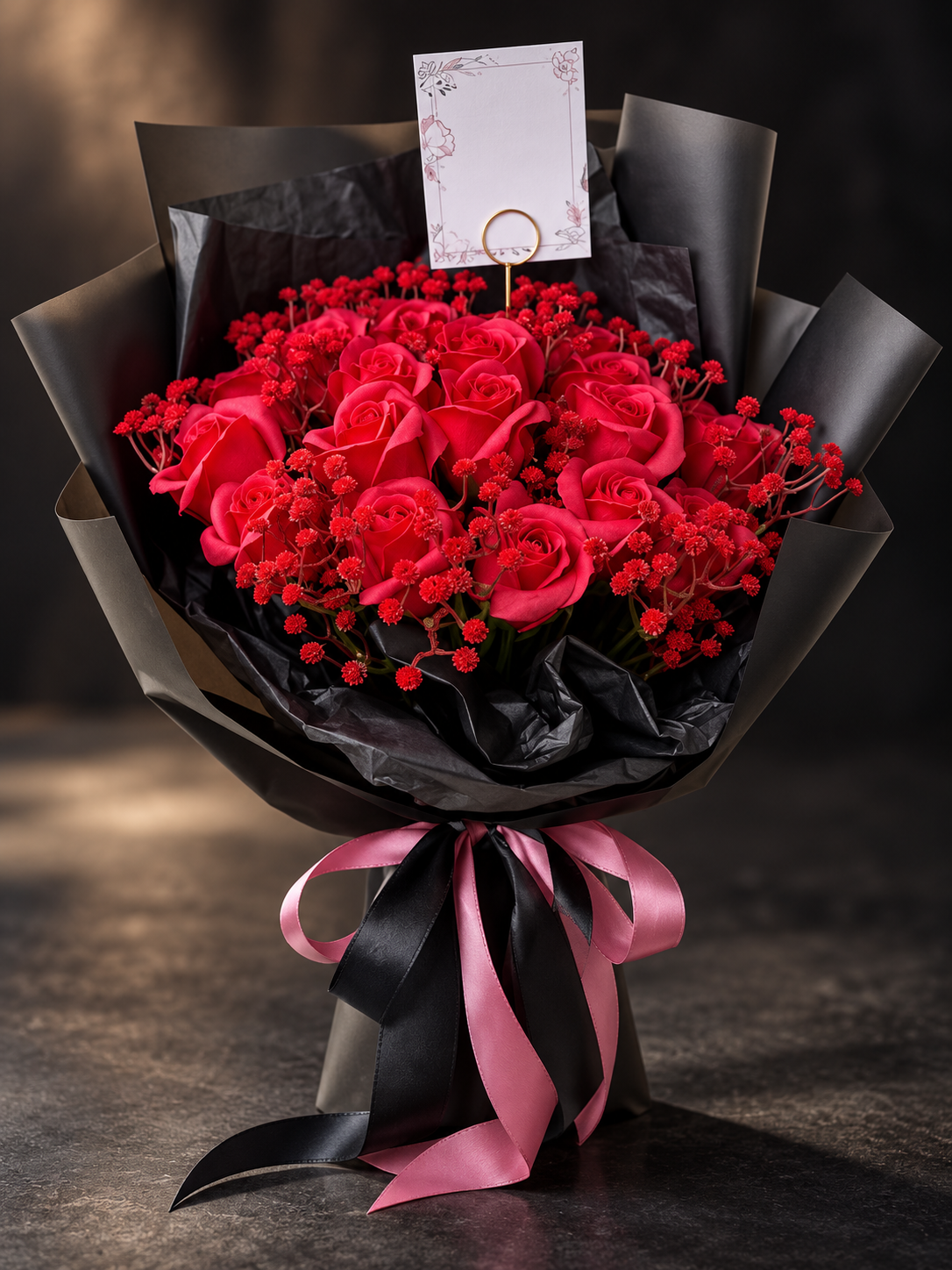 Crimson Velvet Bouquet thumbnail 2