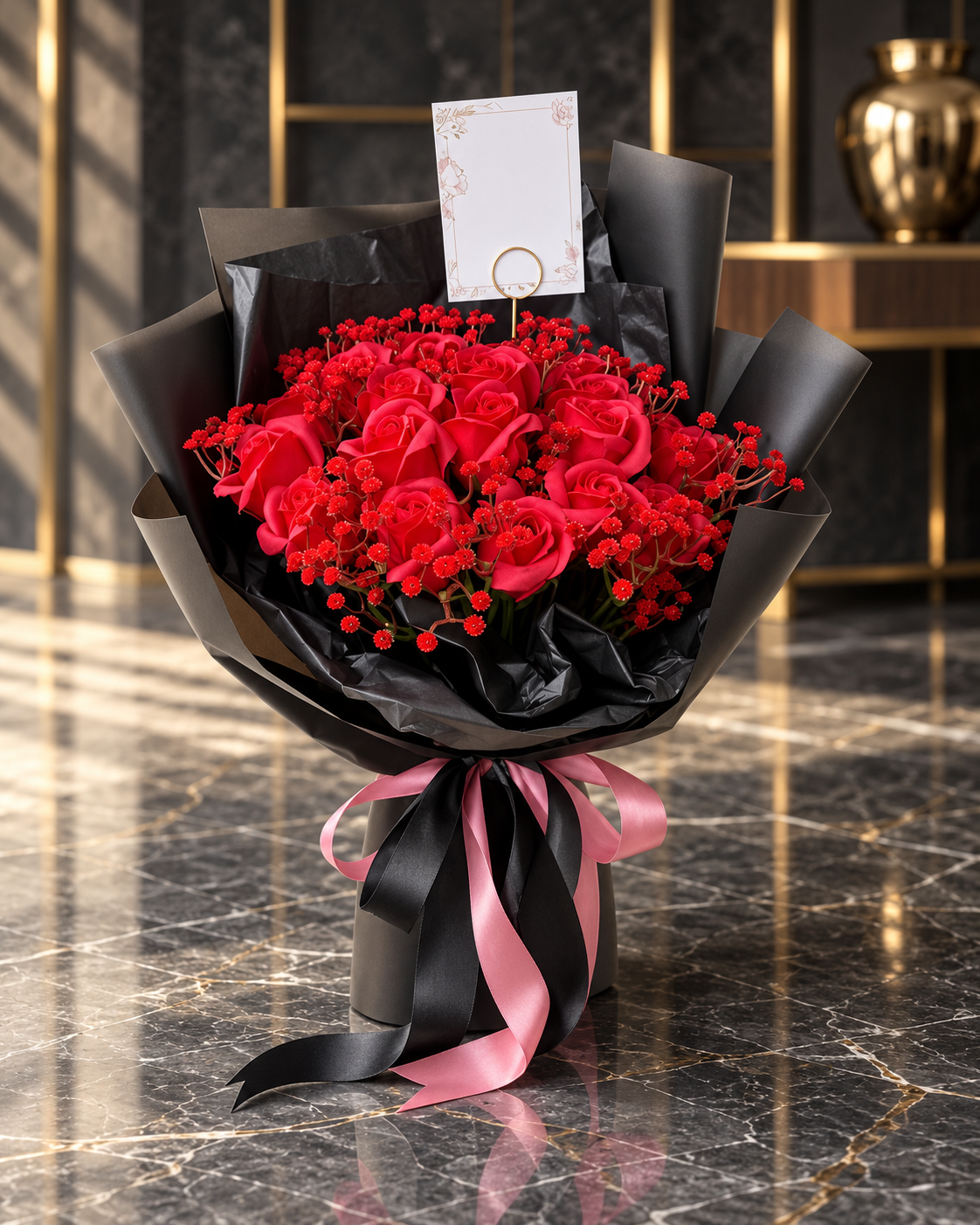 Crimson Velvet Bouquet thumbnail 4