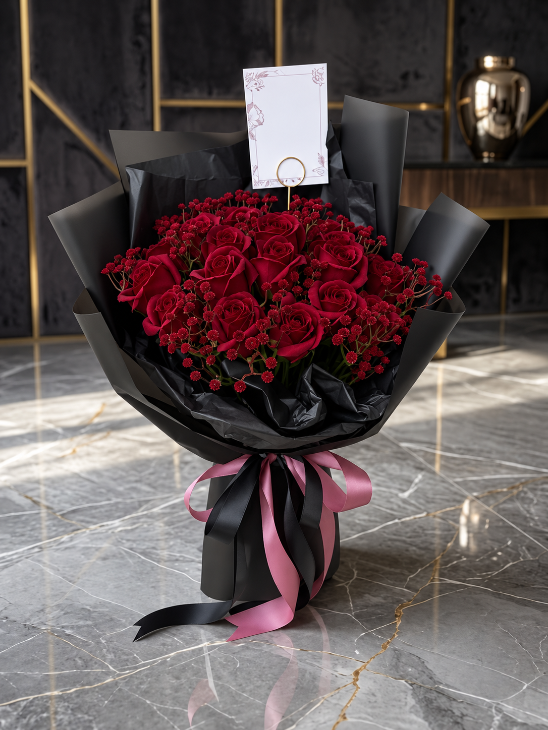 Crimson Velvet Bouquet thumbnail 3