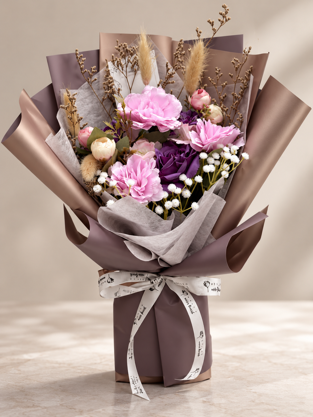 Amethyst Blush Garden Bouquet thumbnail 2