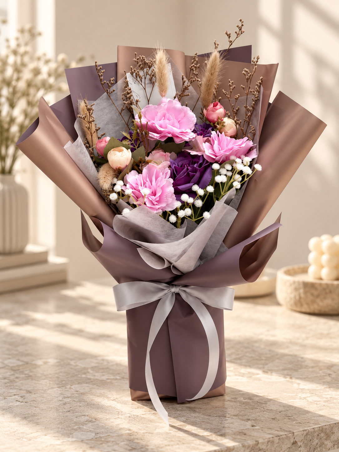 Amethyst Blush Garden Bouquet thumbnail 5