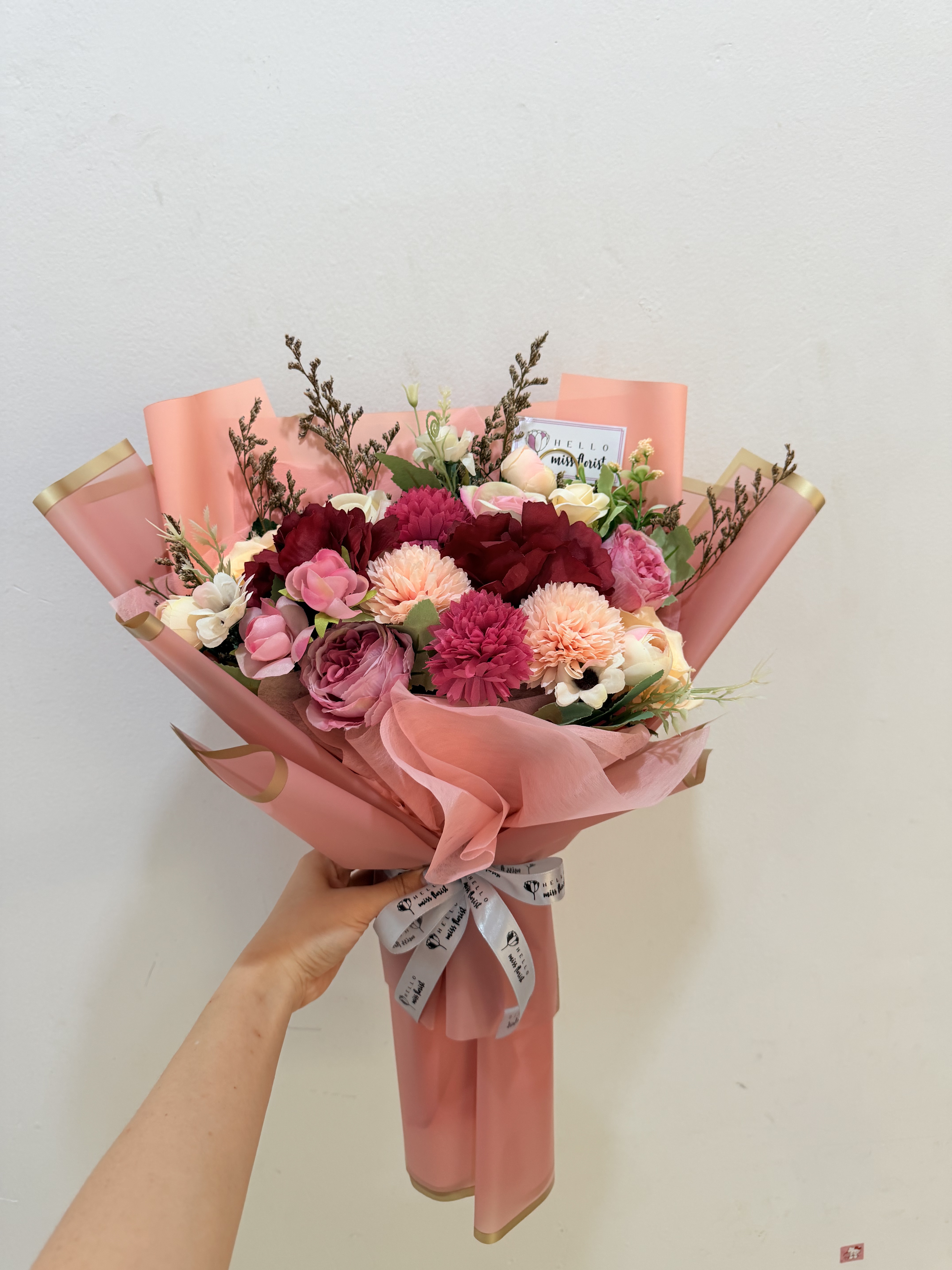 Crimson Blush Garden Bouquet thumbnail 6