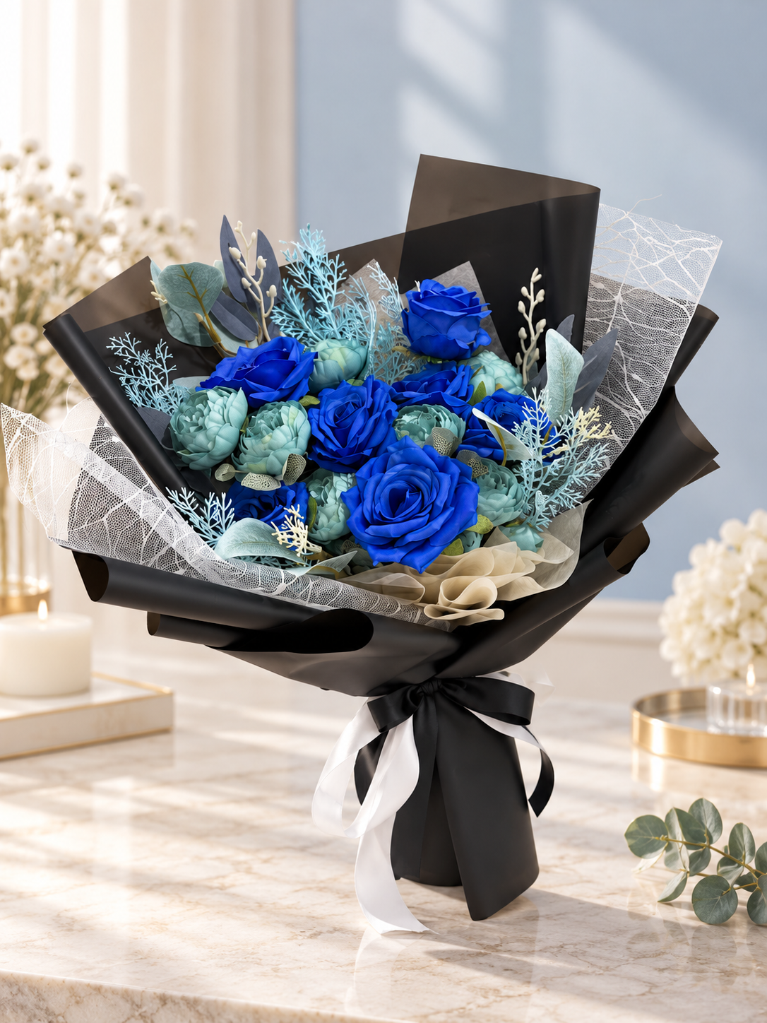 Azure Velvet Bouquet thumbnail 5