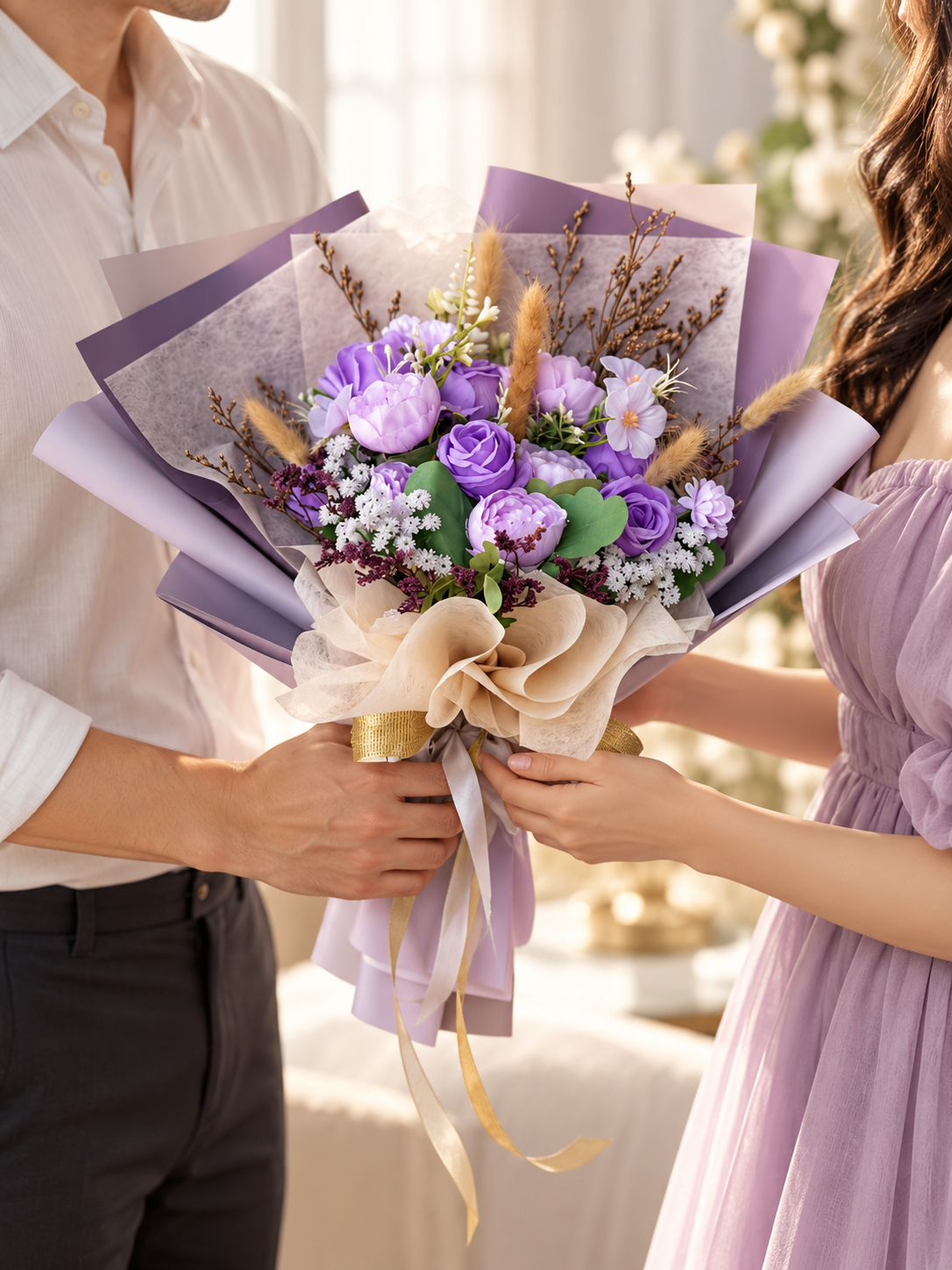 Amethyst Velvet Bouquet thumbnail 4